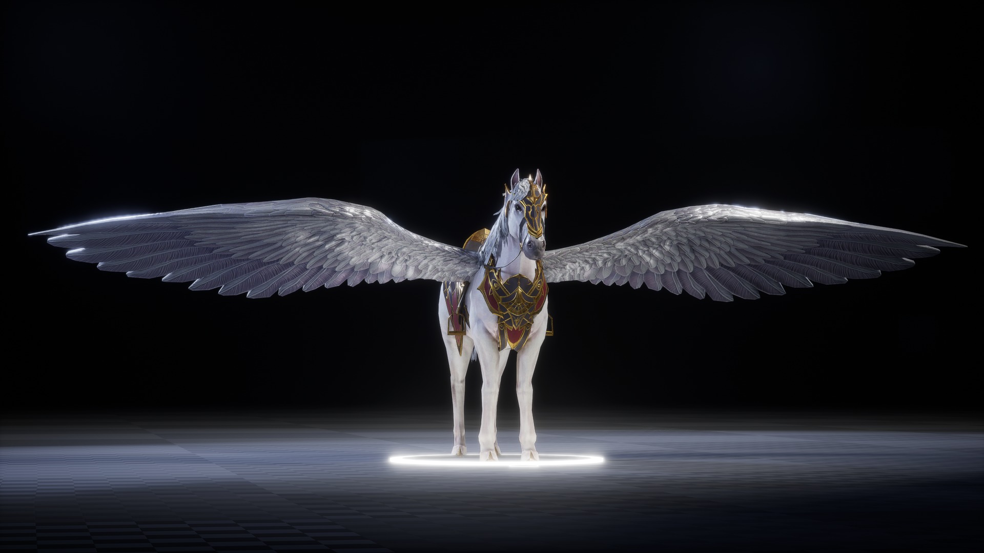 PEGASUS 3D MODEL Low-poly 3D model_2