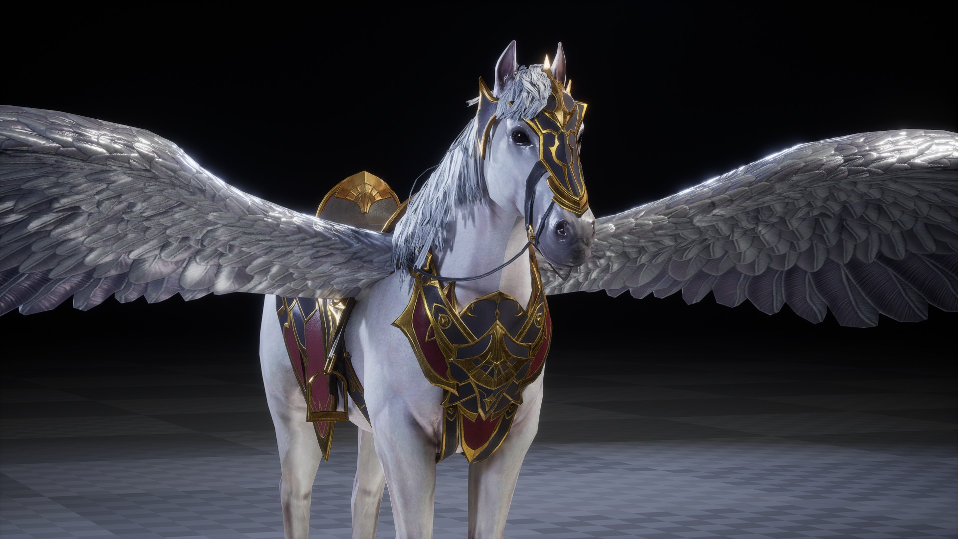 PEGASUS 3D MODEL Low-poly 3D model_1