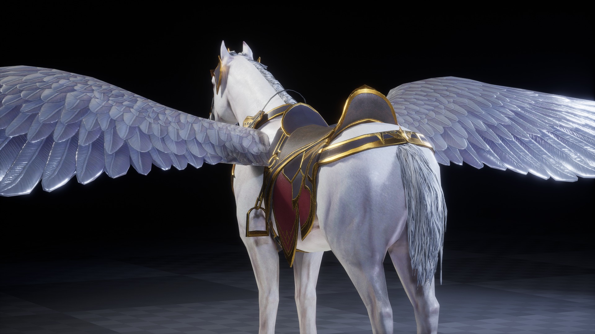 PEGASUS 3D MODEL Low-poly 3D model_4