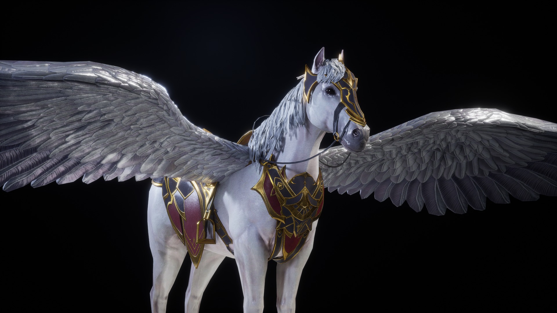 PEGASUS 3D MODEL Low-poly 3D model_10