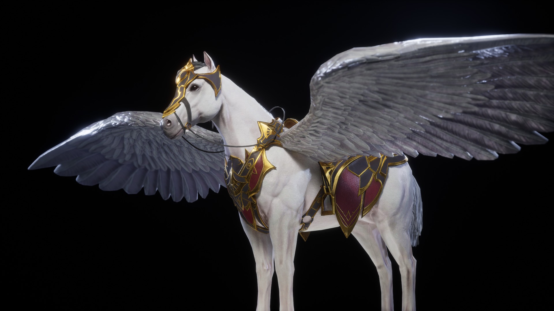 PEGASUS 3D MODEL Low-poly 3D model_6