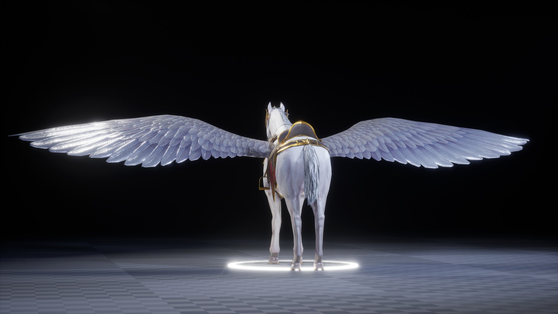 PEGASUS 3D MODEL Low-poly 3D model_3