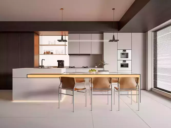 Kitchen Modern interior 87 3D model