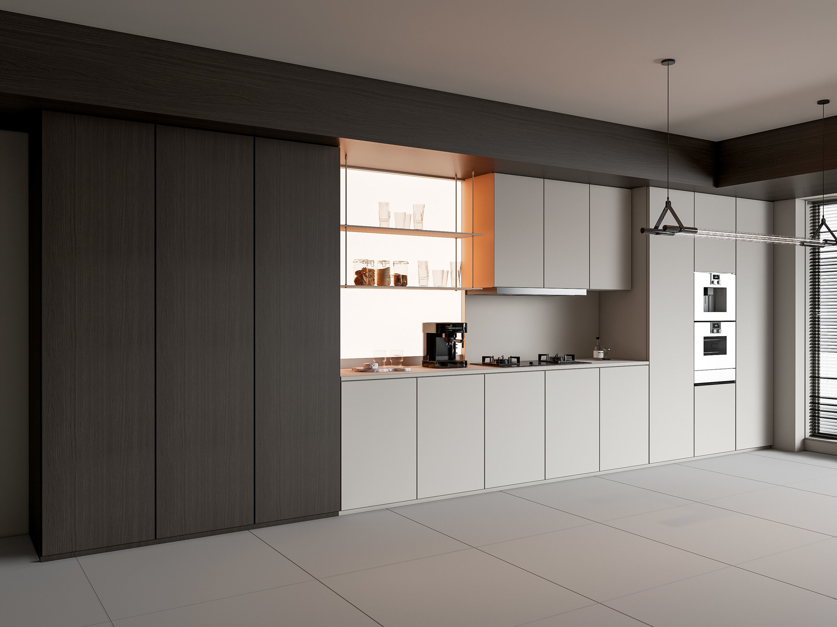 Kitchen Modern interior 87 3D model_1