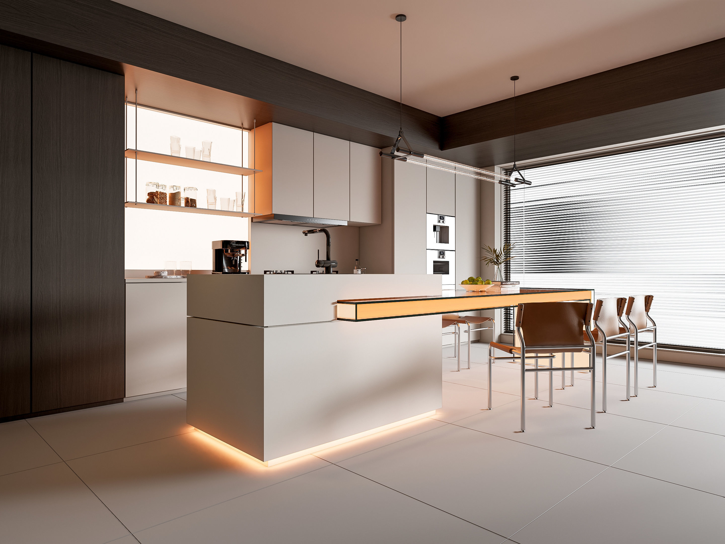 Kitchen Modern interior 87 3D model_7