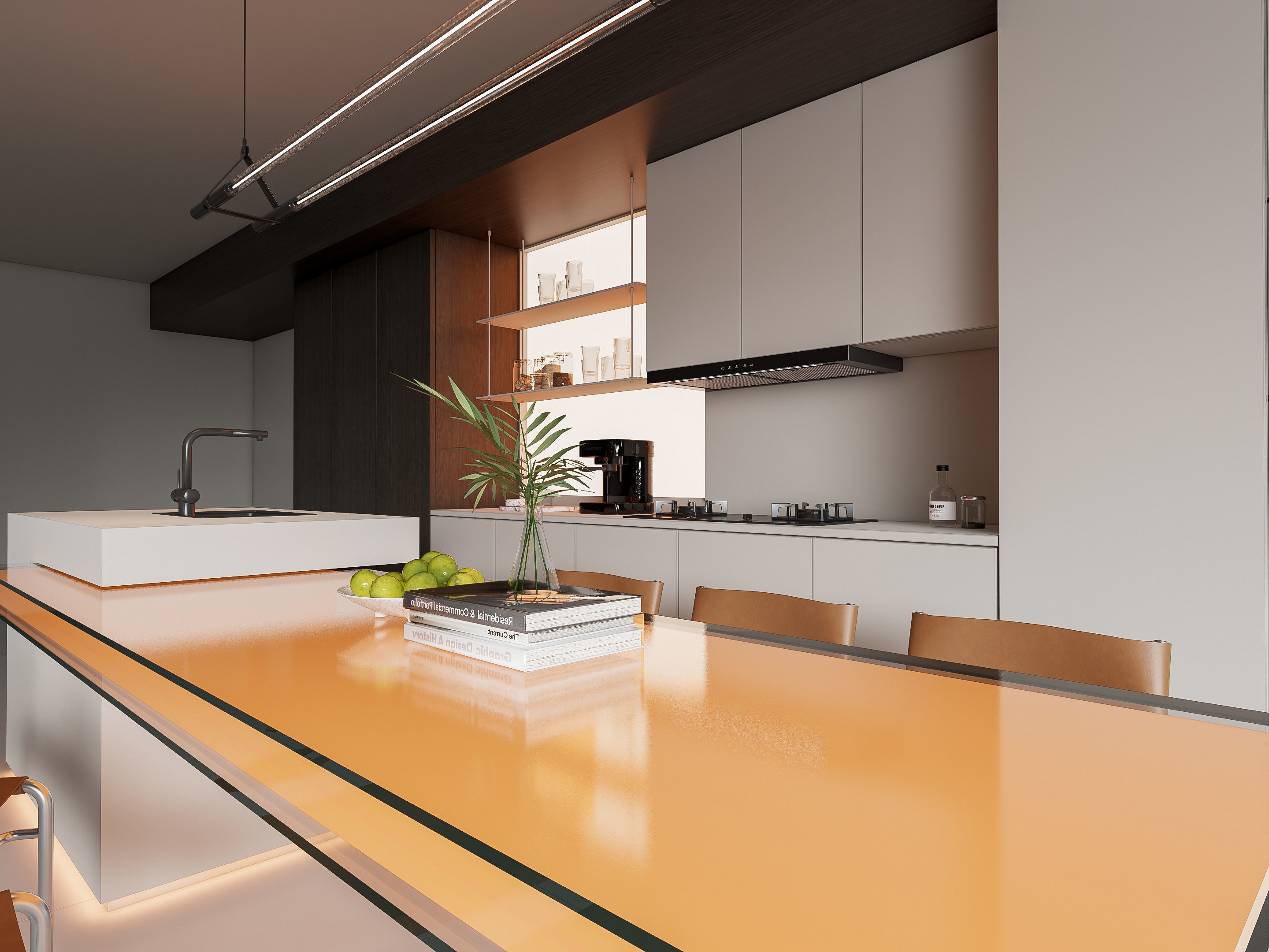 Kitchen Modern interior 87 3D model_4