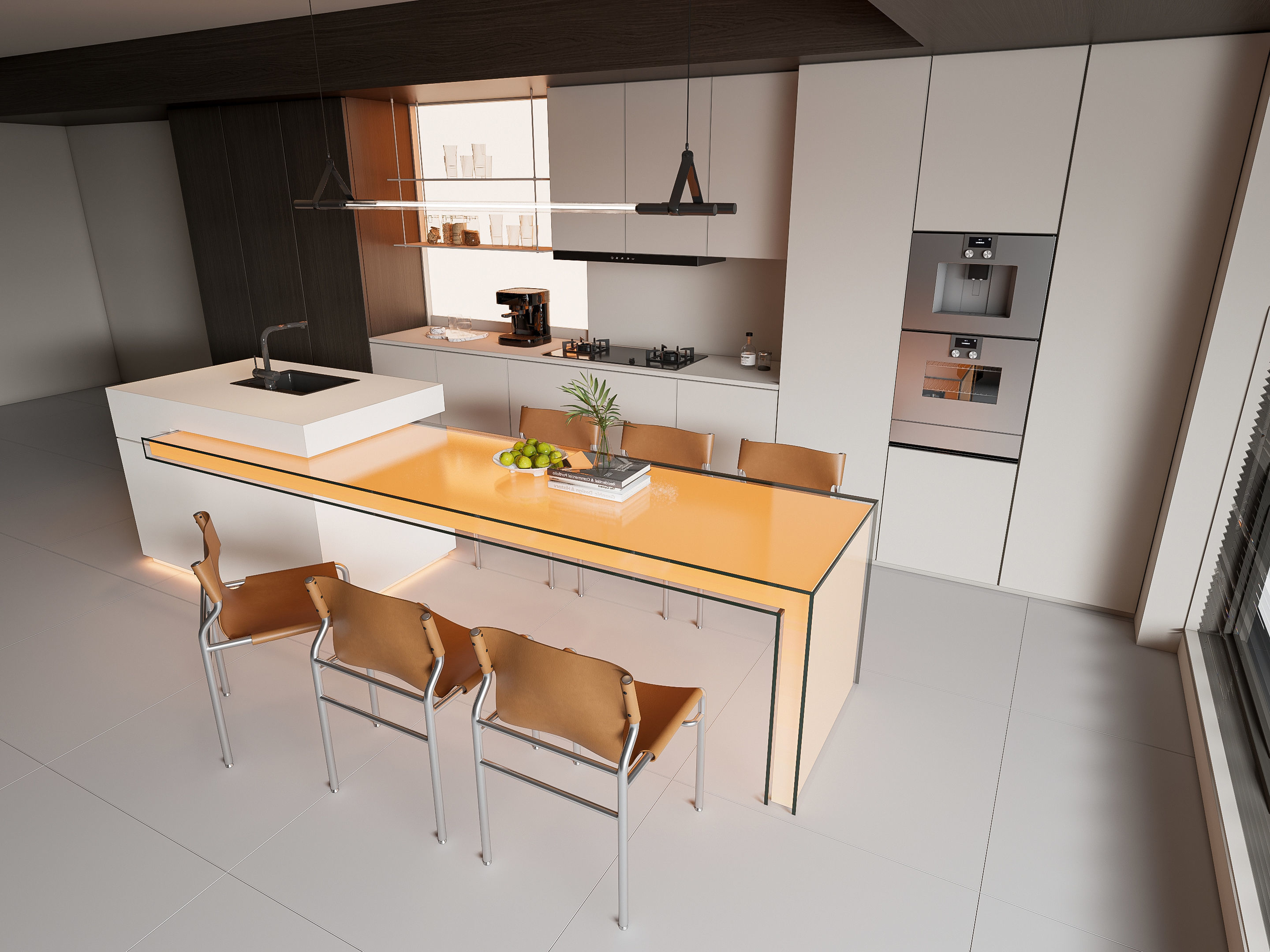 Kitchen Modern interior 87 3D model_5