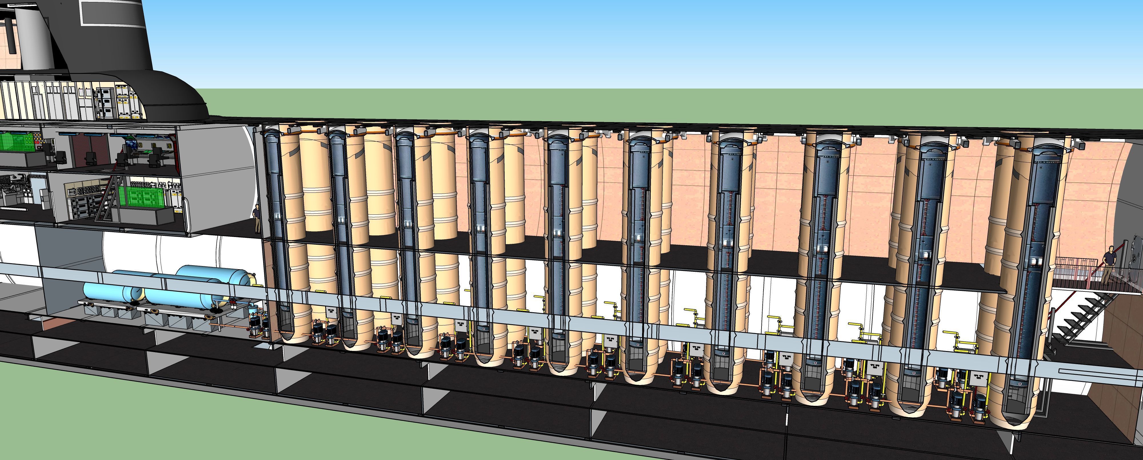 Typhoon class submarine with interior  3D model_30