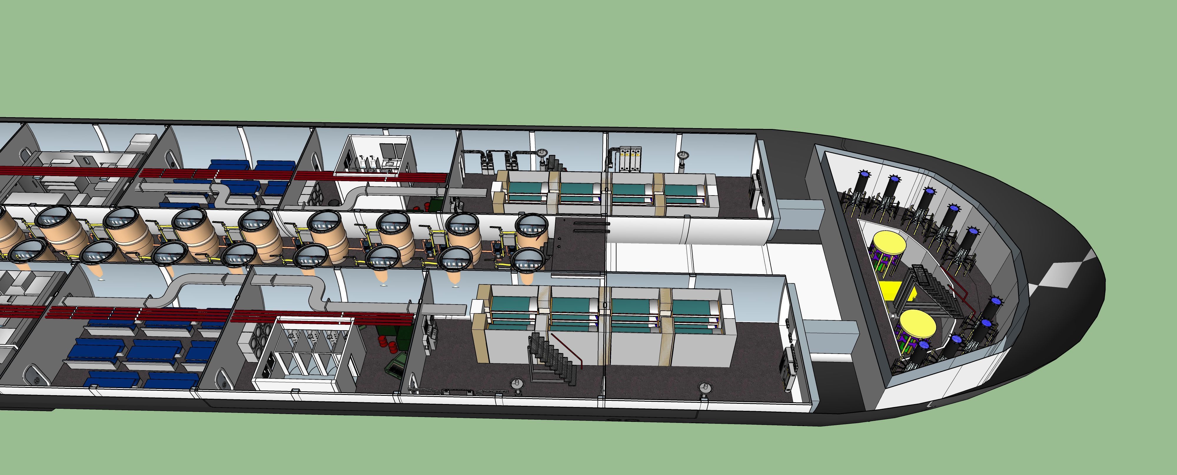 Typhoon class submarine with interior  3D model_51