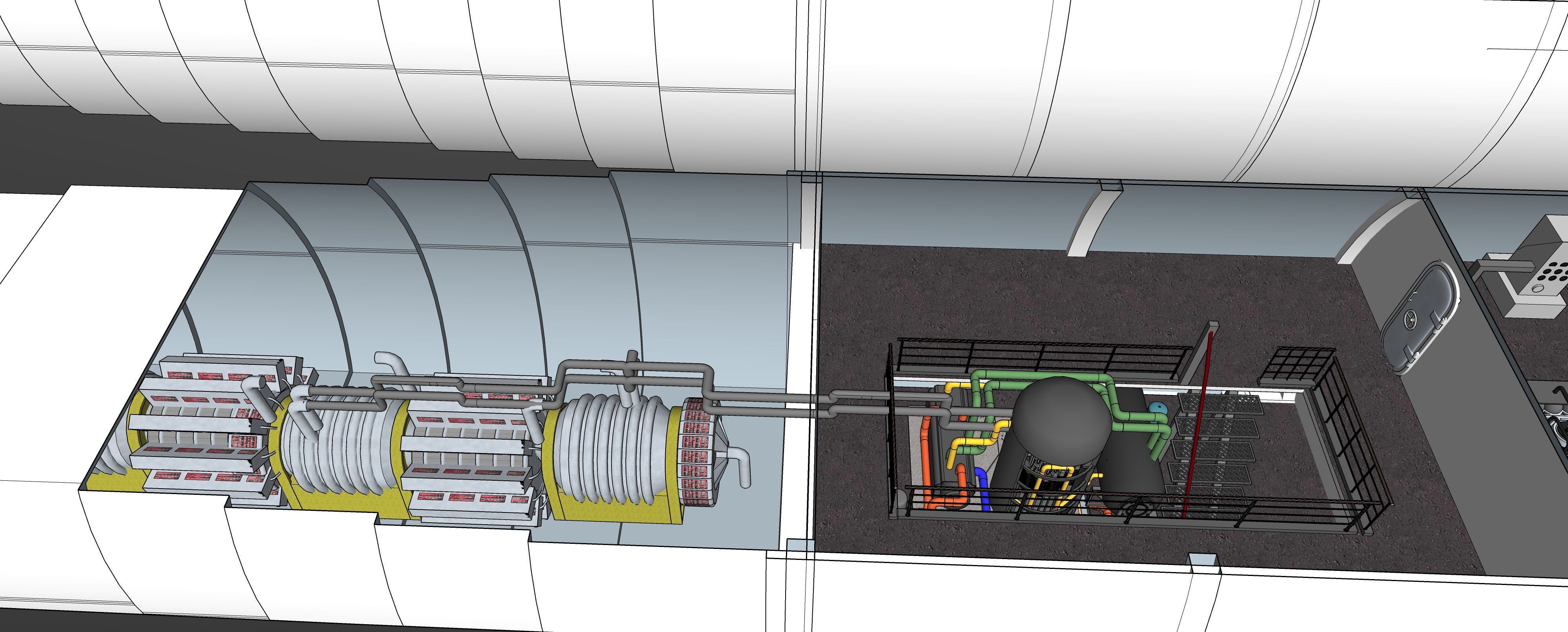 Typhoon class submarine with interior  3D model_47