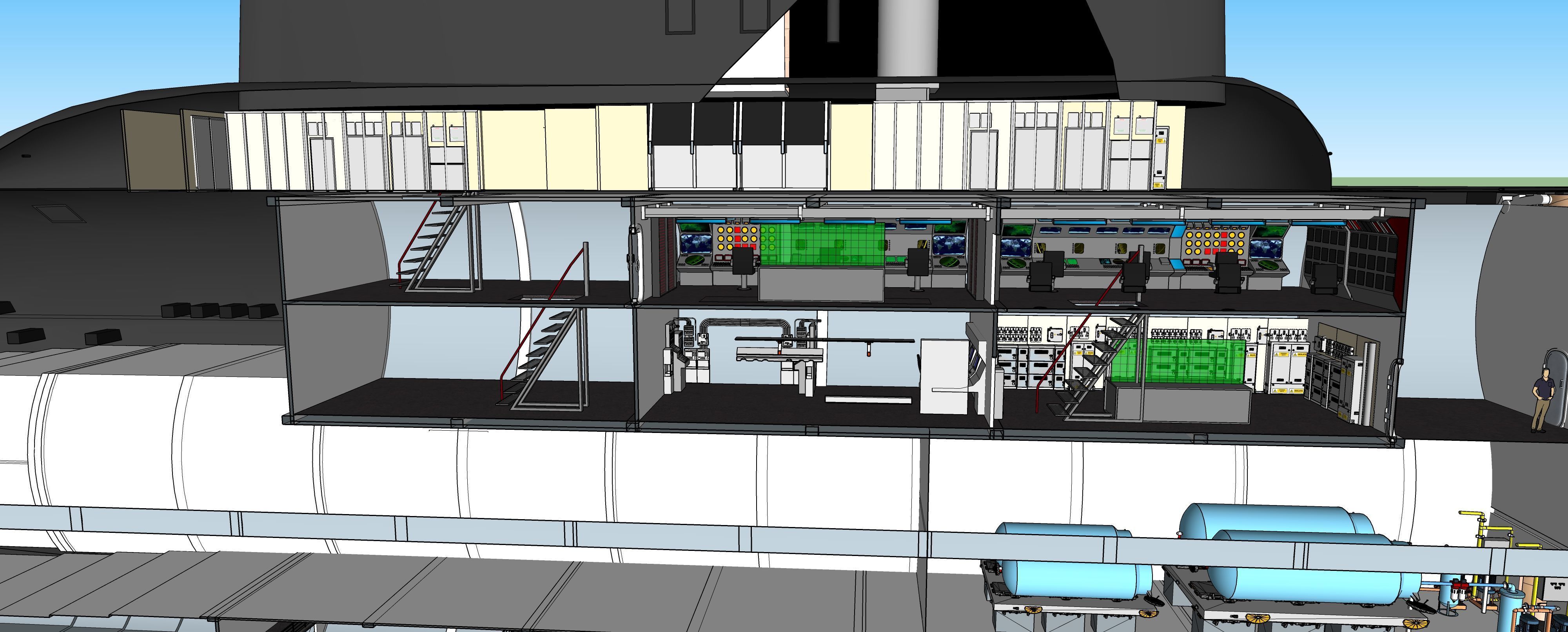 Typhoon class submarine with interior  3D model_32