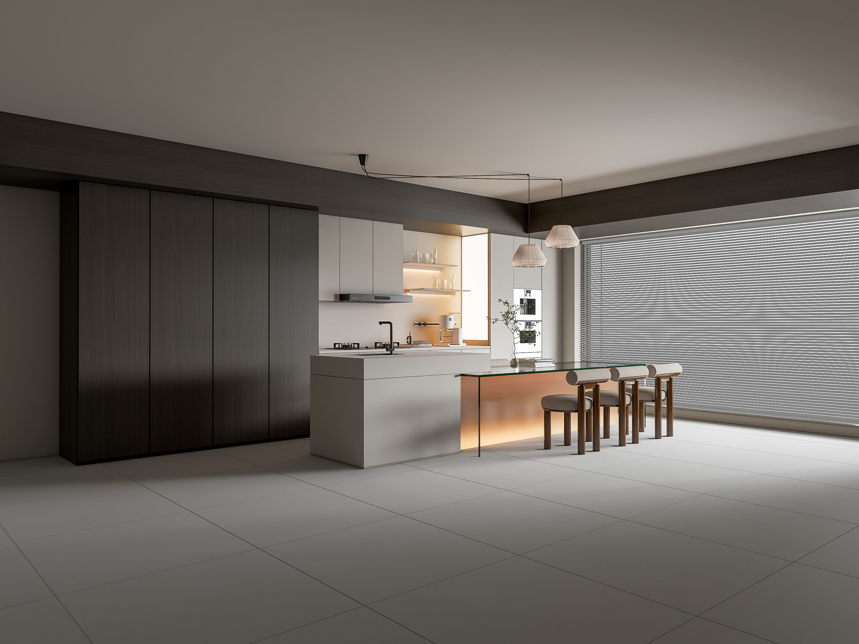 Kitchen Modern interior 88 3D model_13