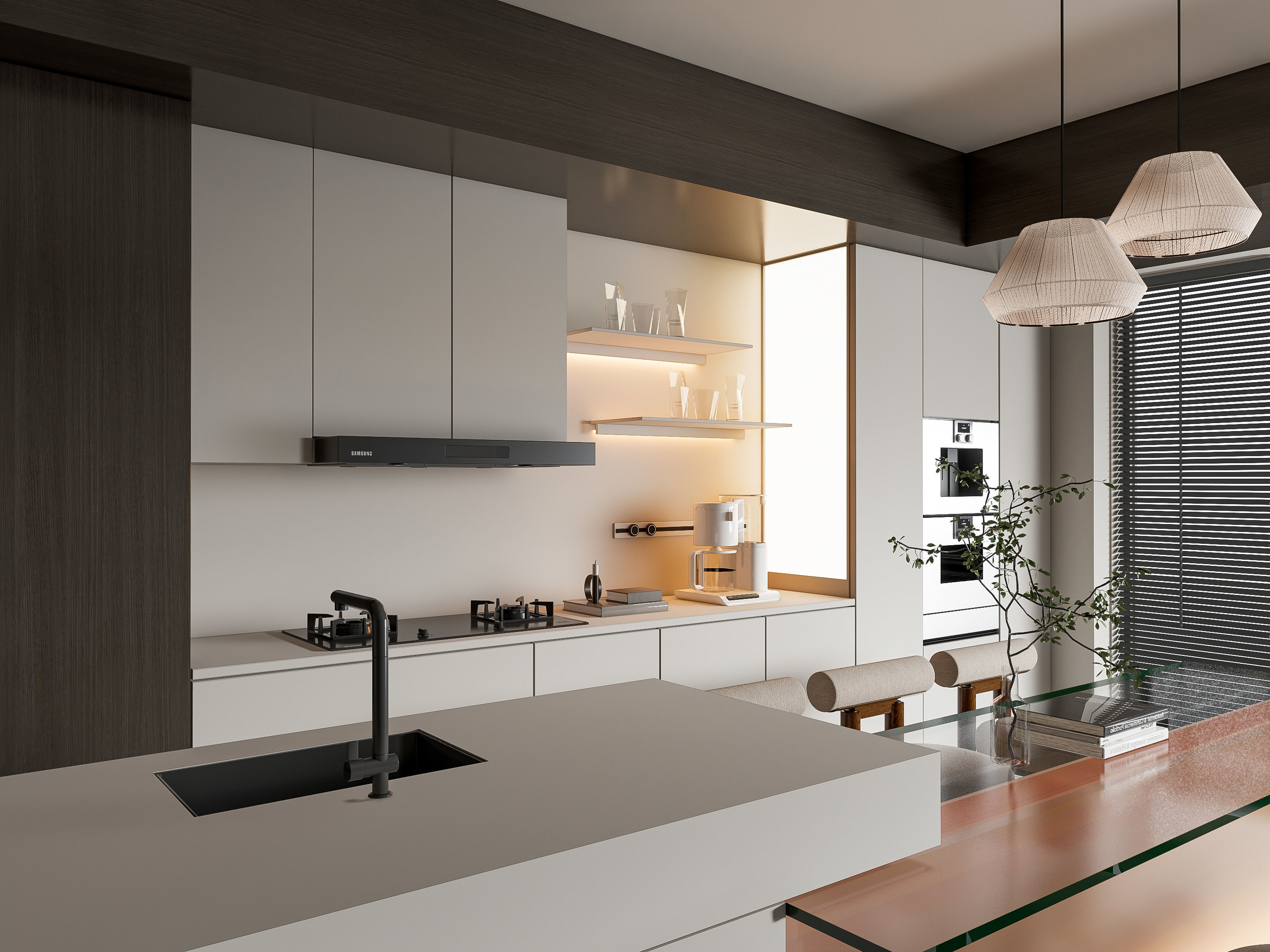 Kitchen Modern interior 88 3D model_1