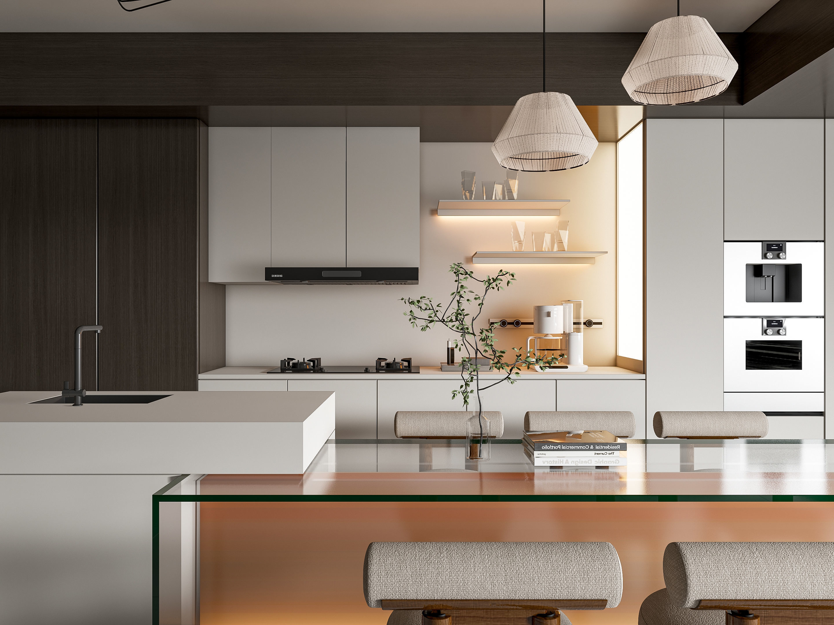 Kitchen Modern interior 88 3D model_6