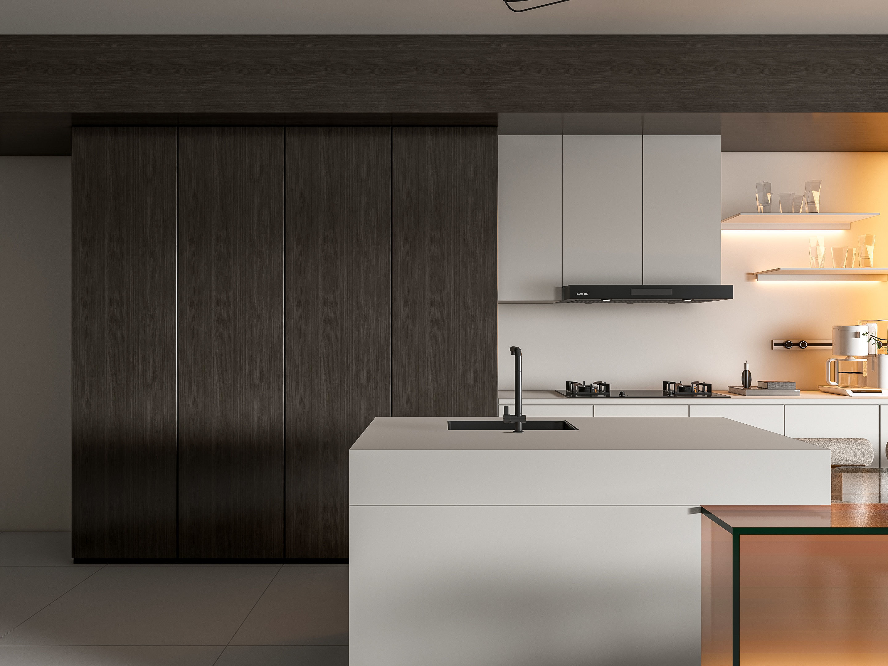 Kitchen Modern interior 88 3D model_7