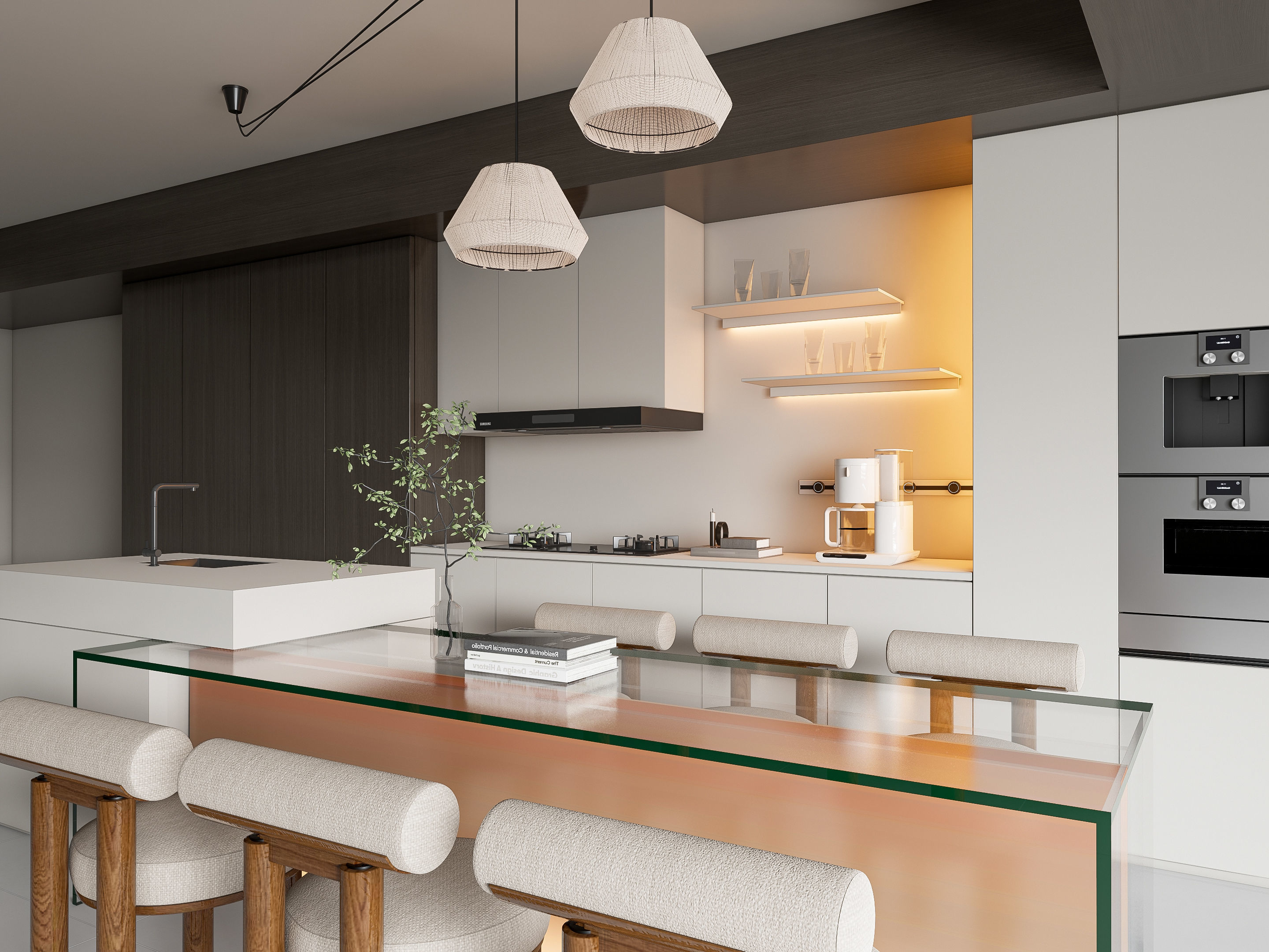 Kitchen Modern interior 88 3D model_2