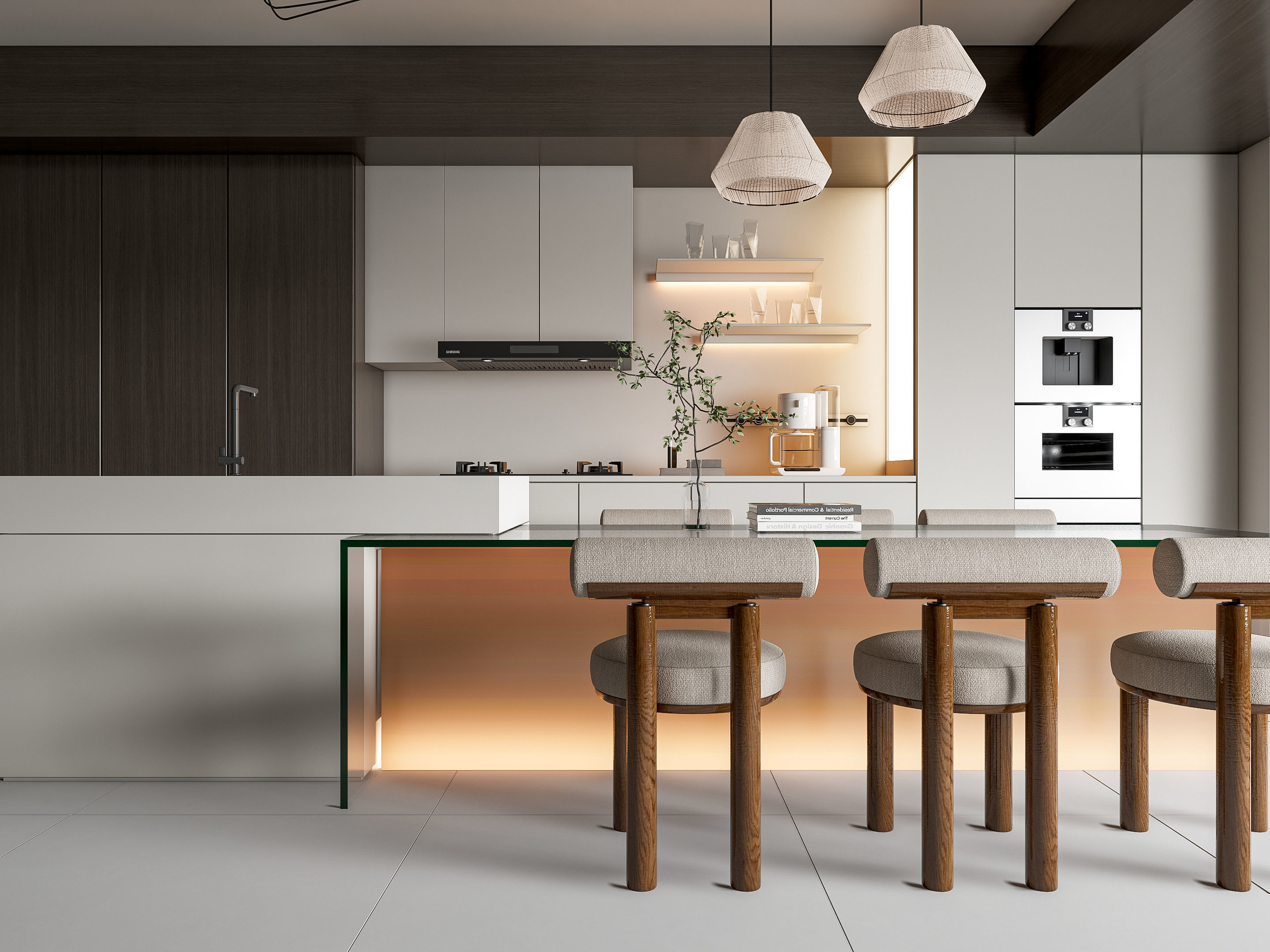 Kitchen Modern interior 88 3D model_9