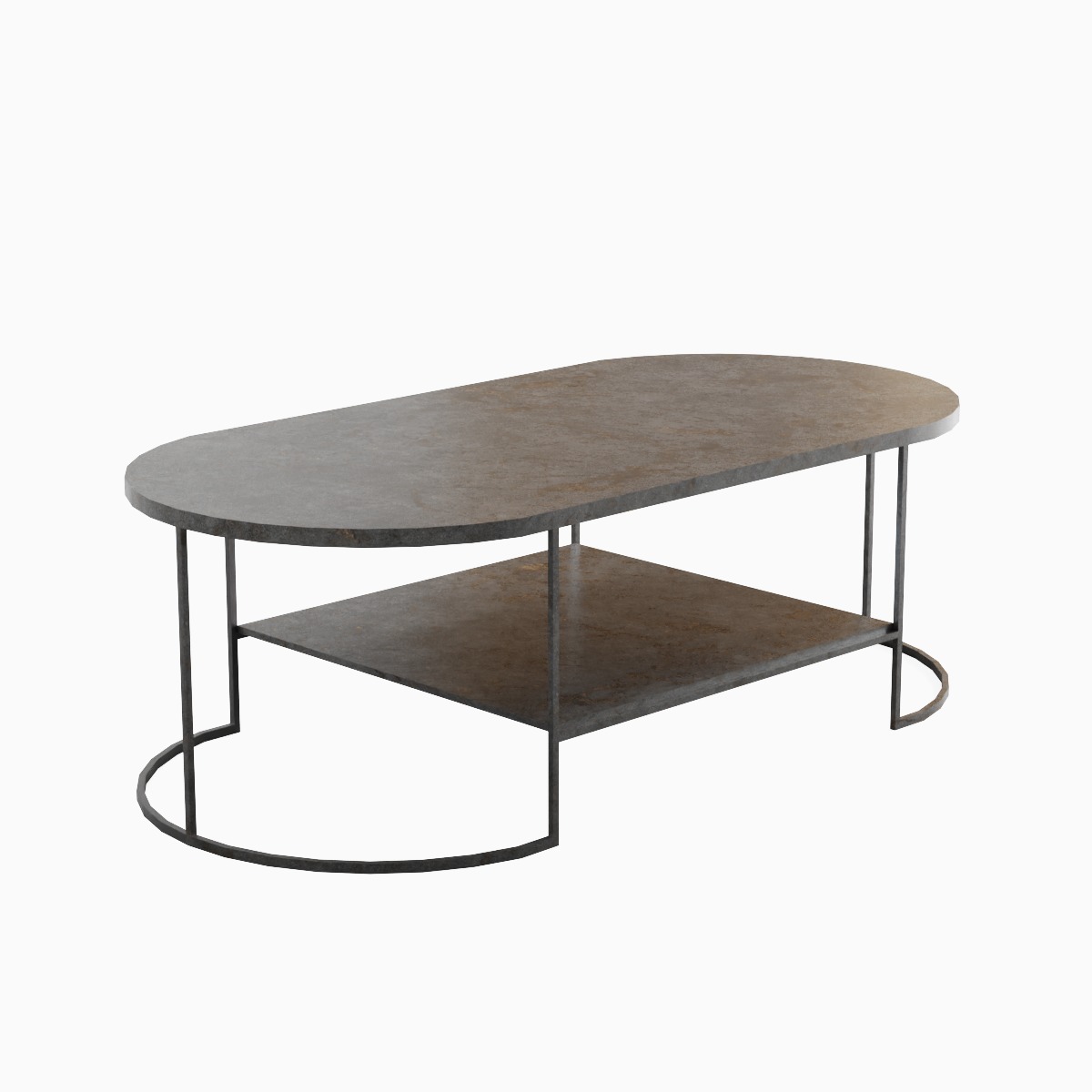 Modern Marble Table 03 Low-poly 3D model_3