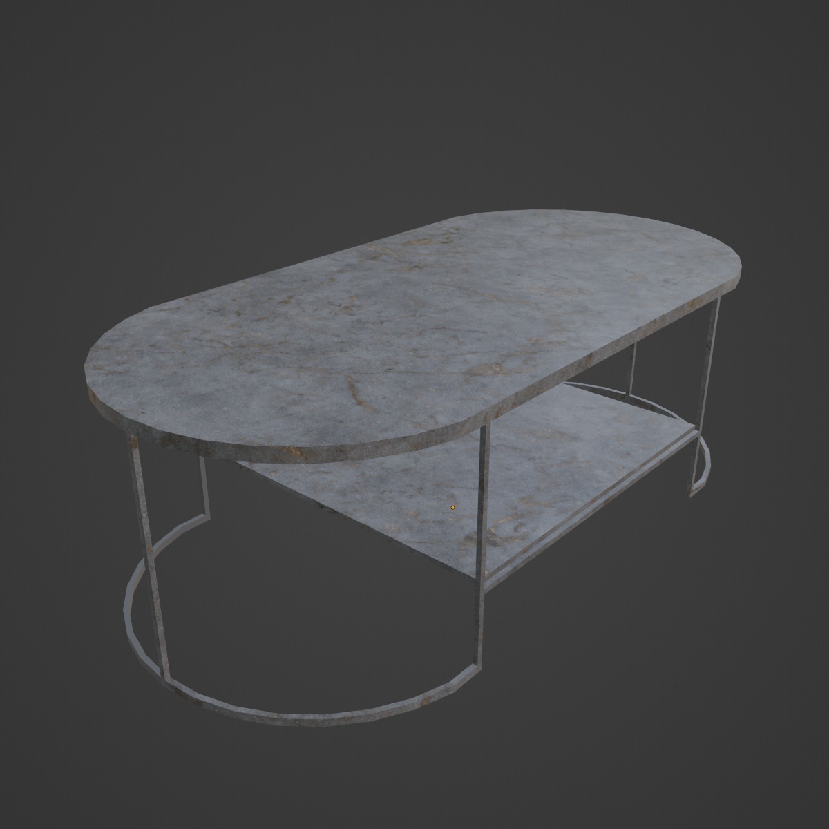 Modern Marble Table 03 Low-poly 3D model_6