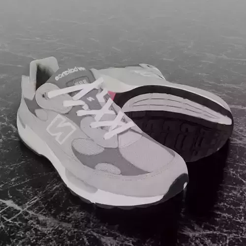 NEW BALANCE 992 GREY 3D SHOES