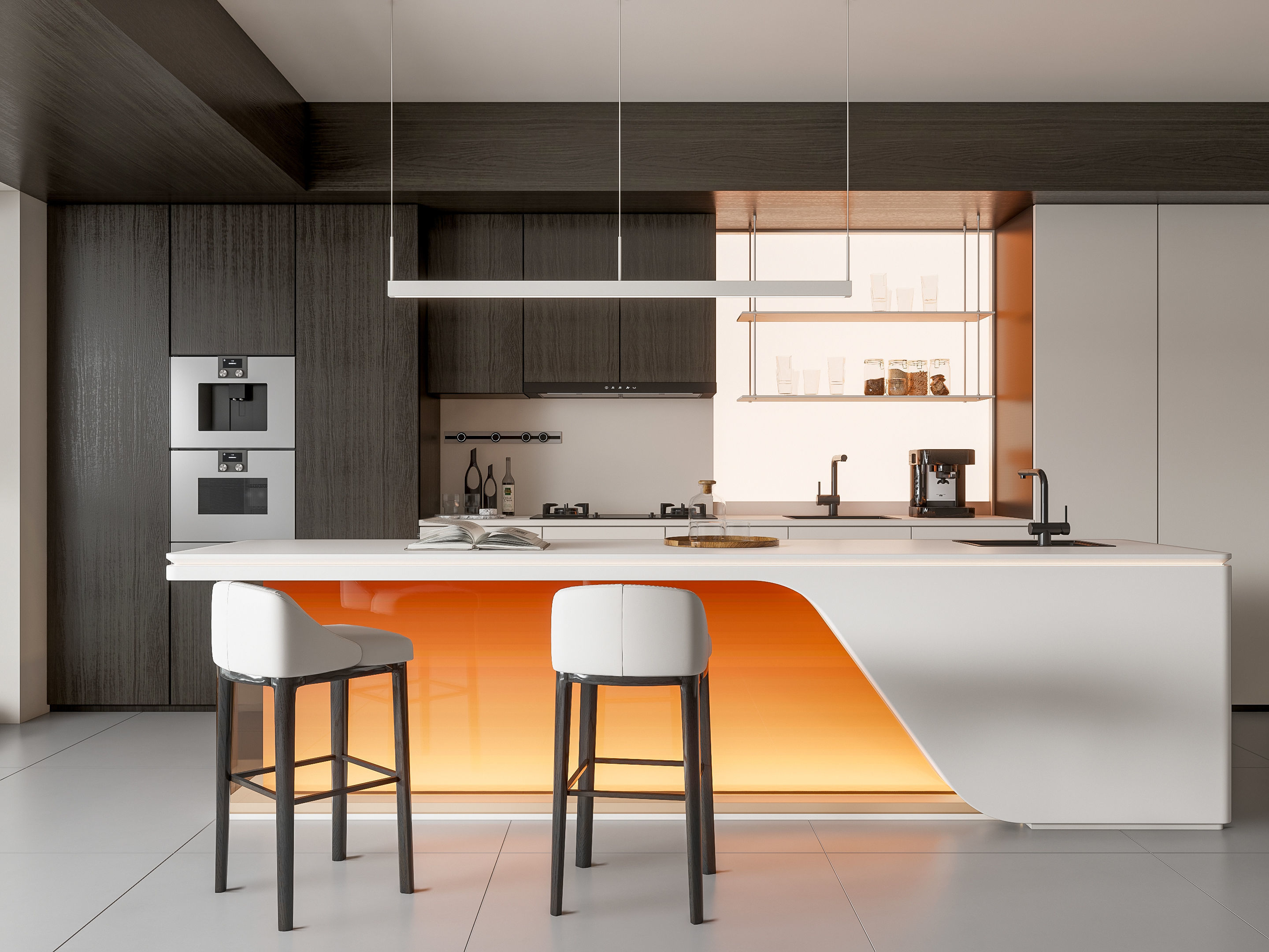 Kitchen Modern interior 89 3D model_1