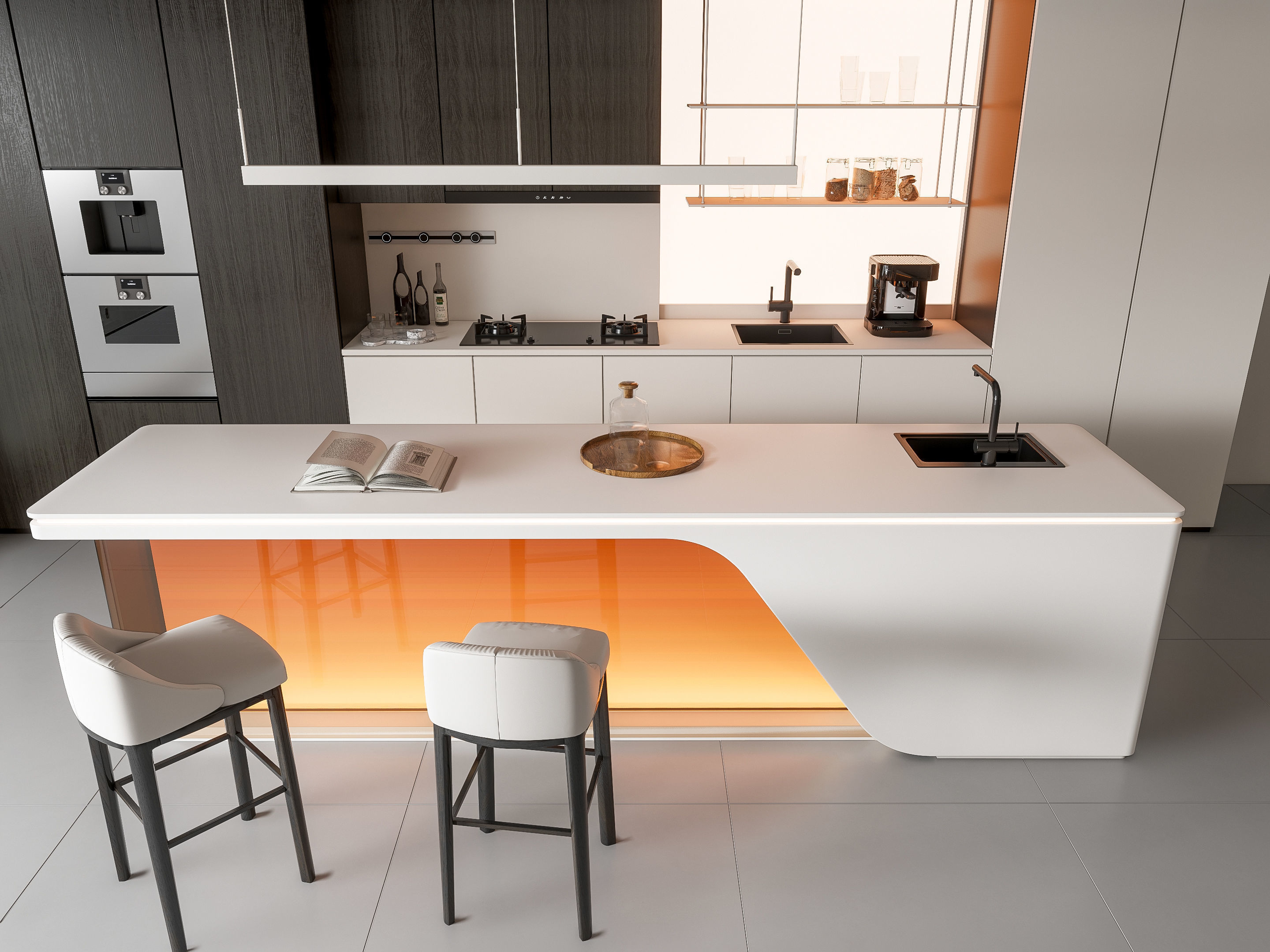 Kitchen Modern interior 89 3D model_3