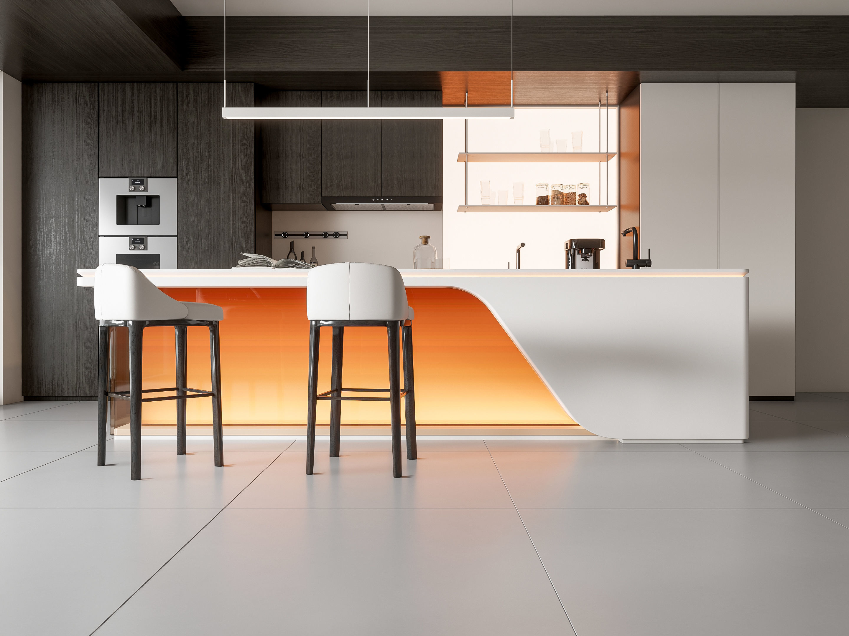 Kitchen Modern interior 89 3D model_10