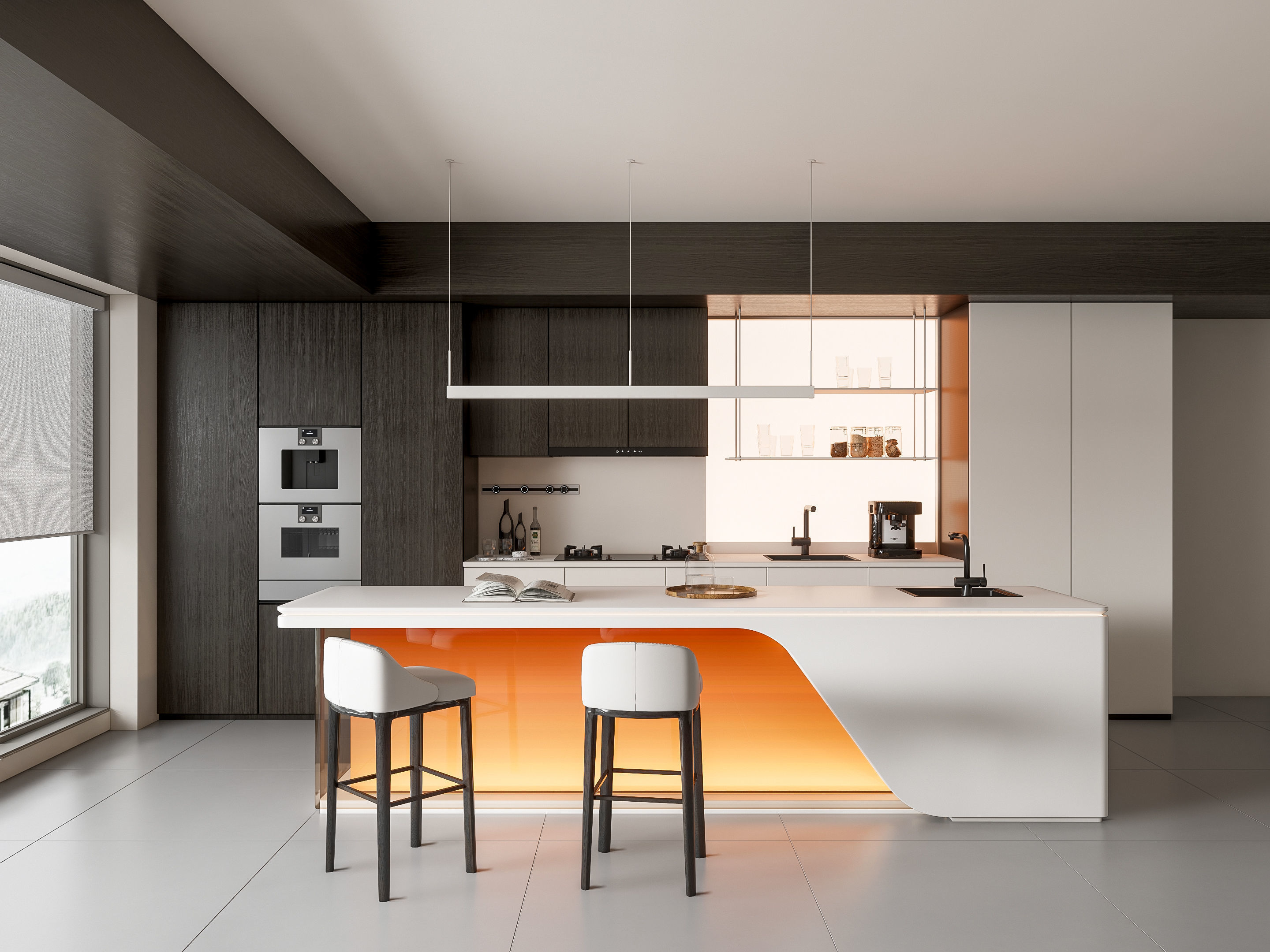 Kitchen Modern interior 89 3D model_12