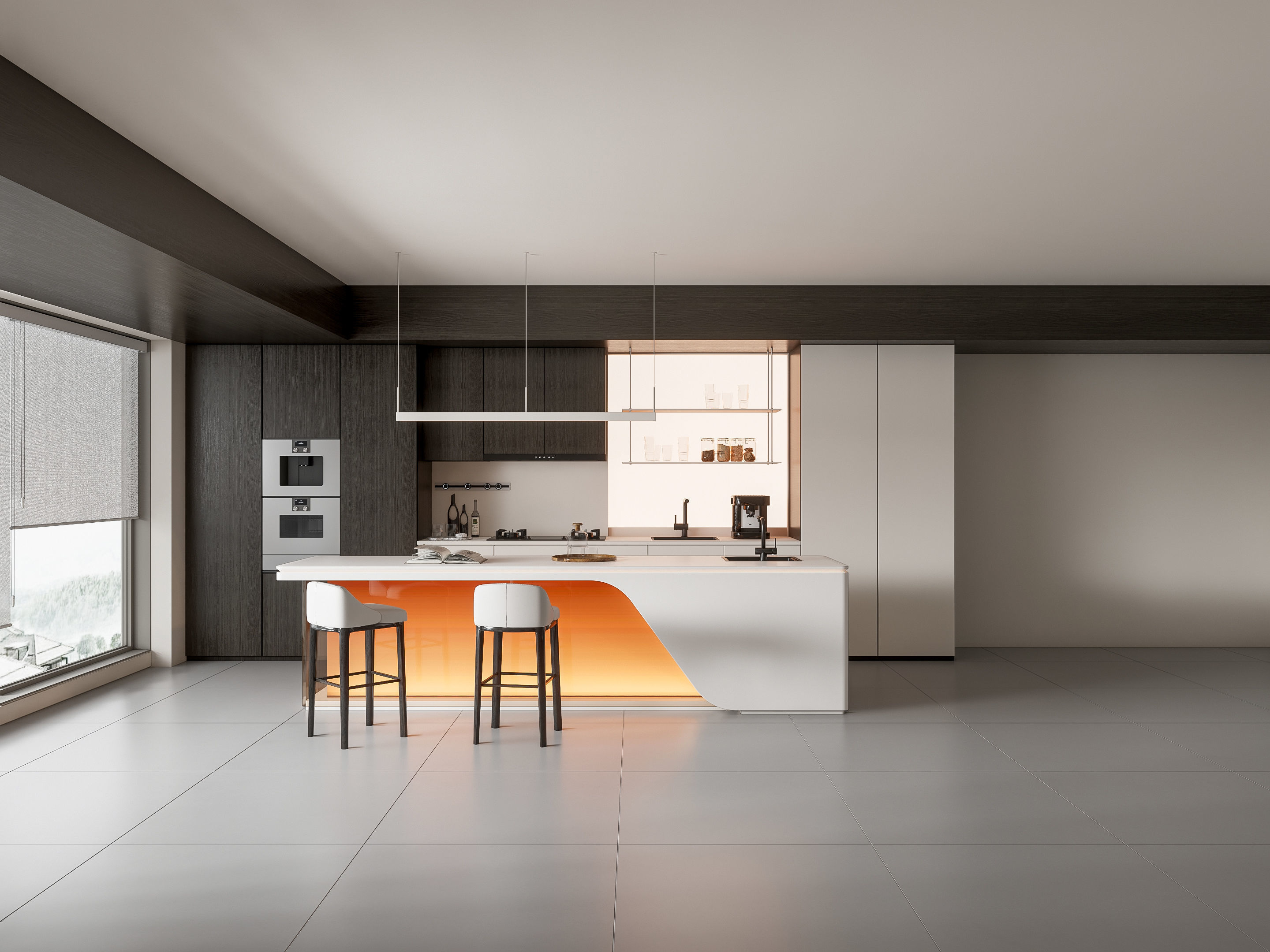 Kitchen Modern interior 89 3D model_16