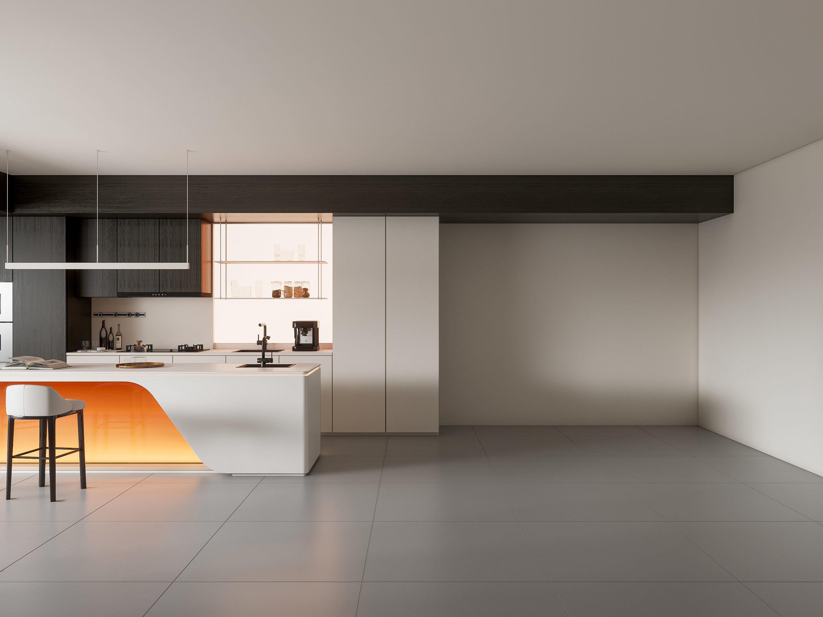 Kitchen Modern interior 89 3D model_19