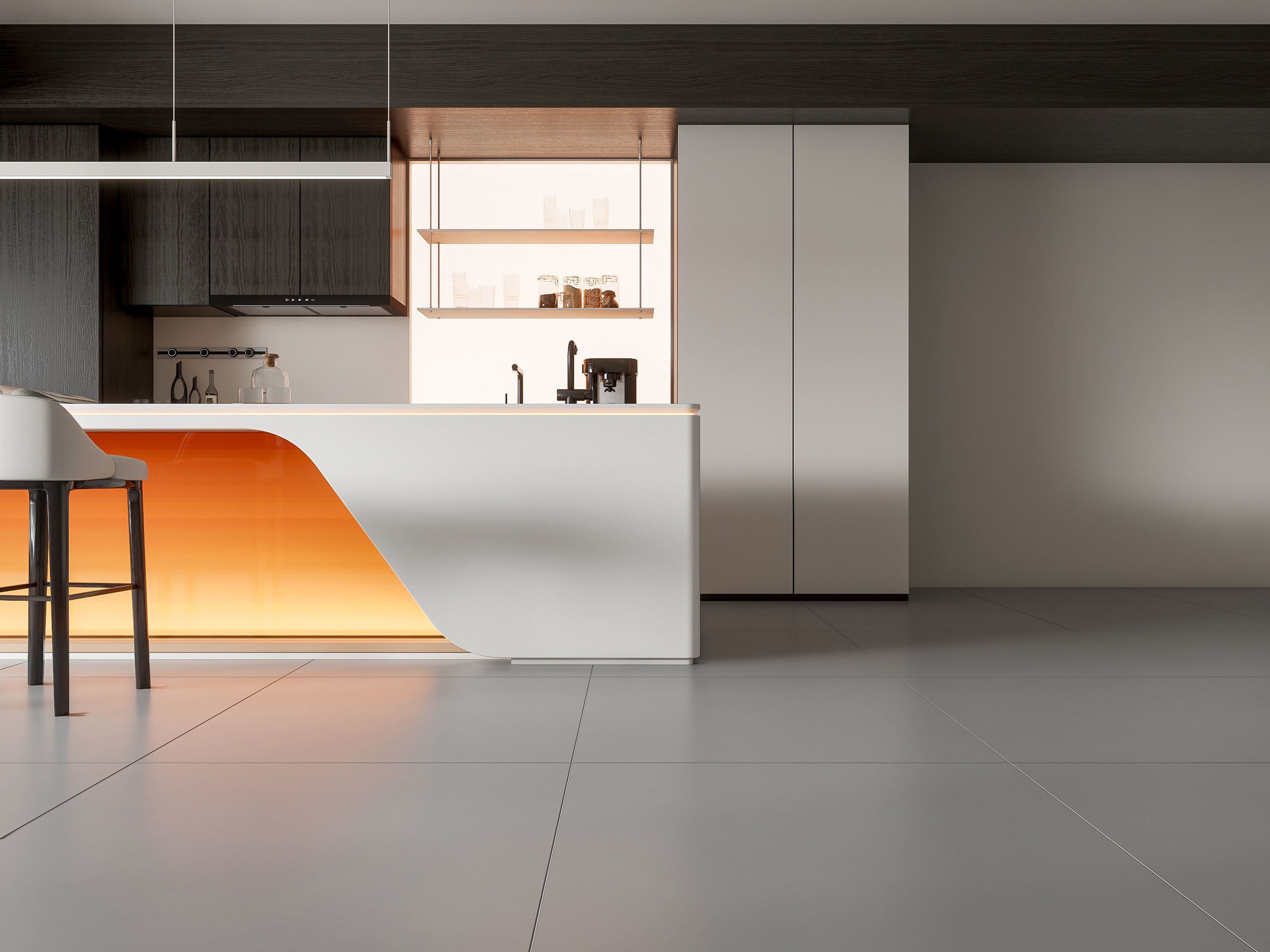 Kitchen Modern interior 89 3D model_9