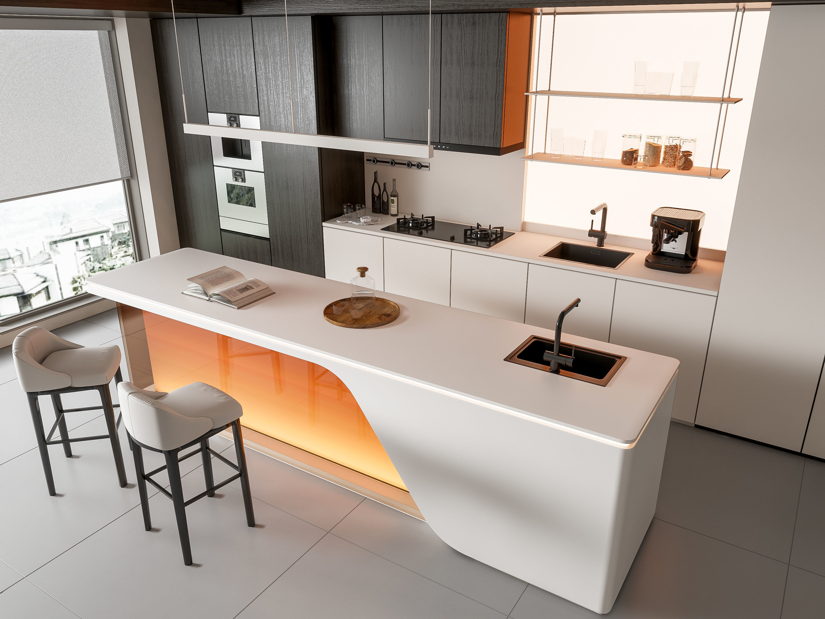 Kitchen Modern interior 89 3D model_4