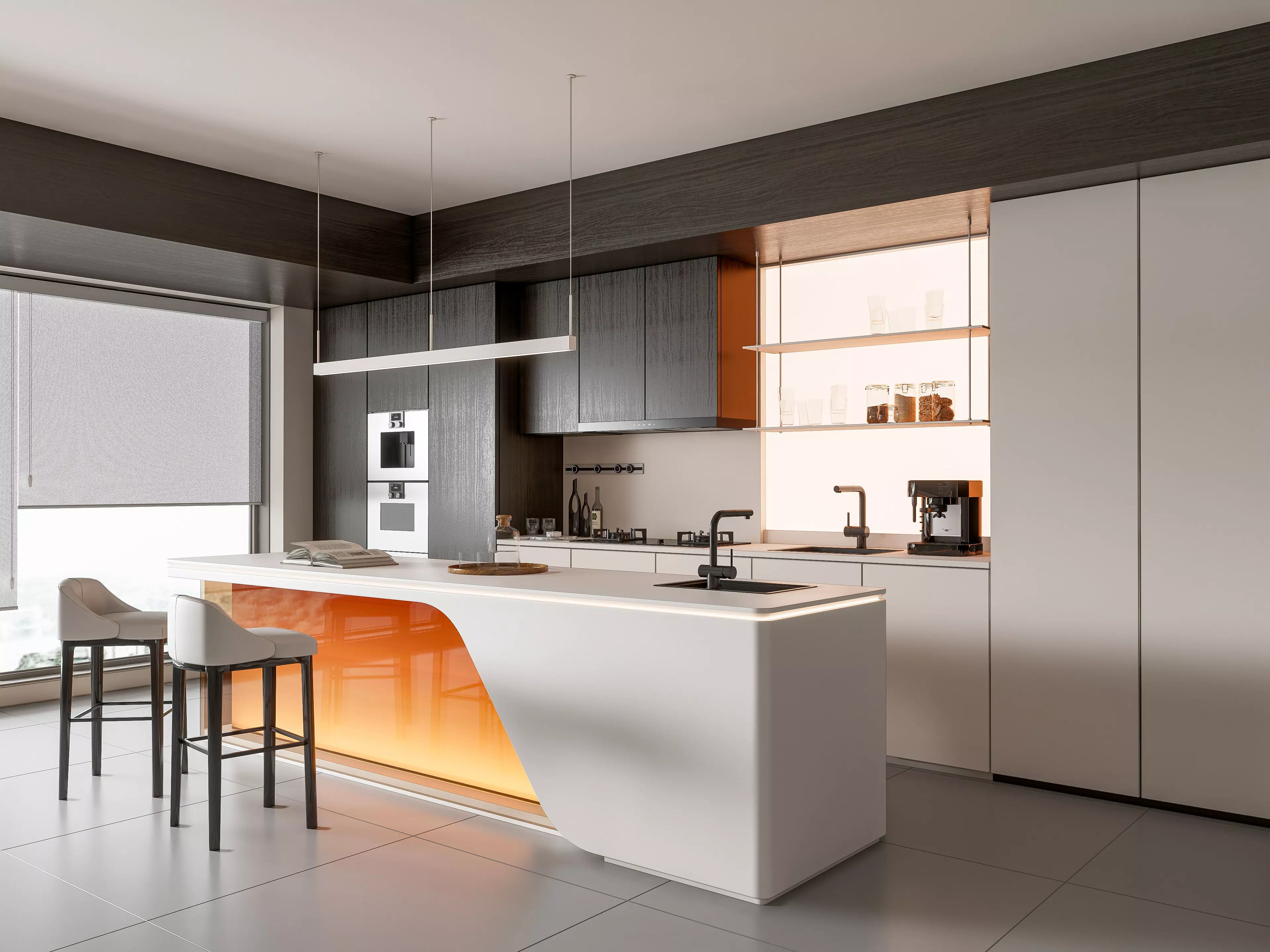 Kitchen Modern interior 89 3D model_0