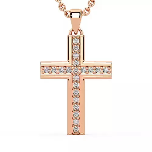 Pendant cross 3D print model