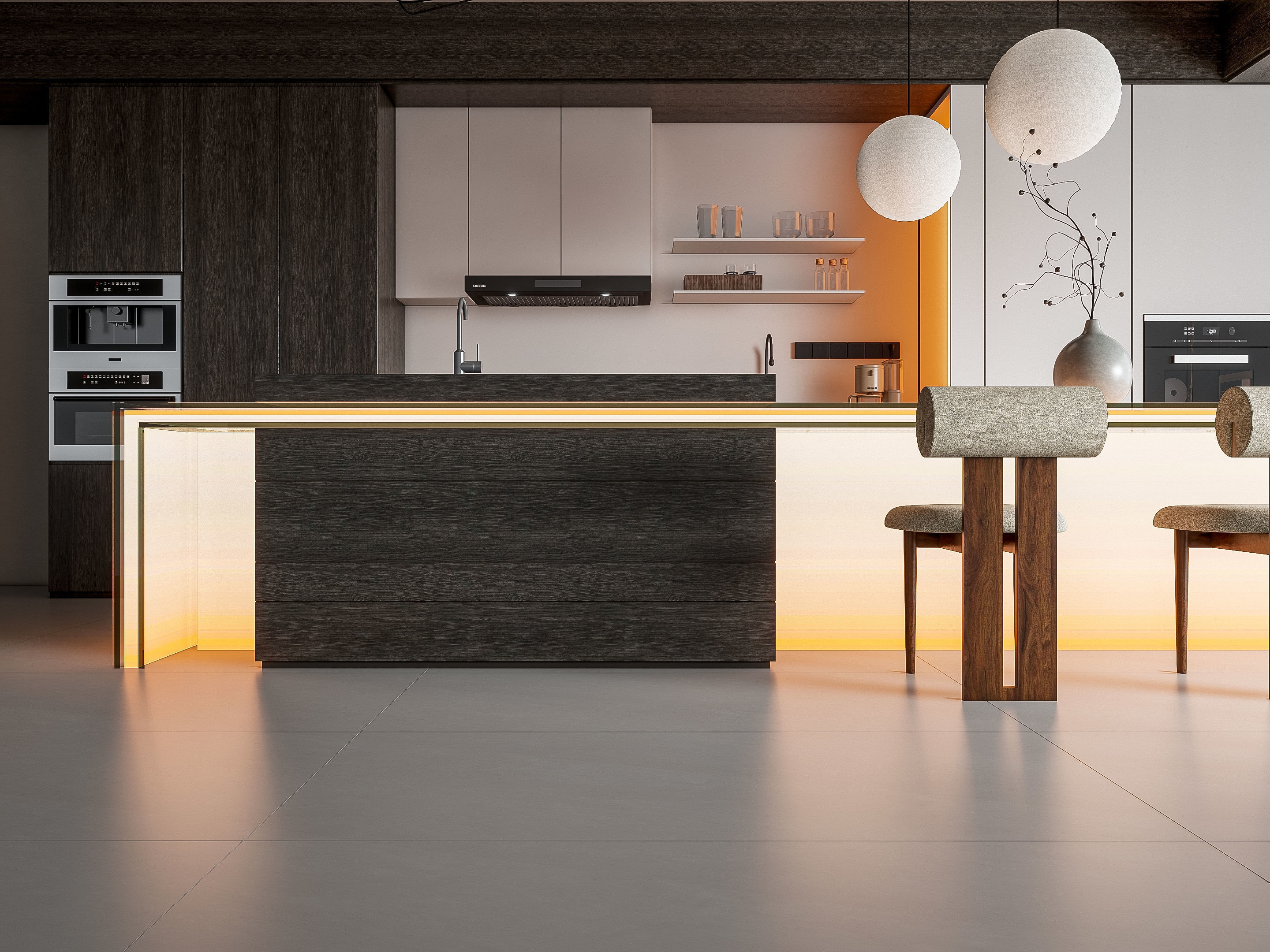 Kitchen Modern interior 90 3D model_17