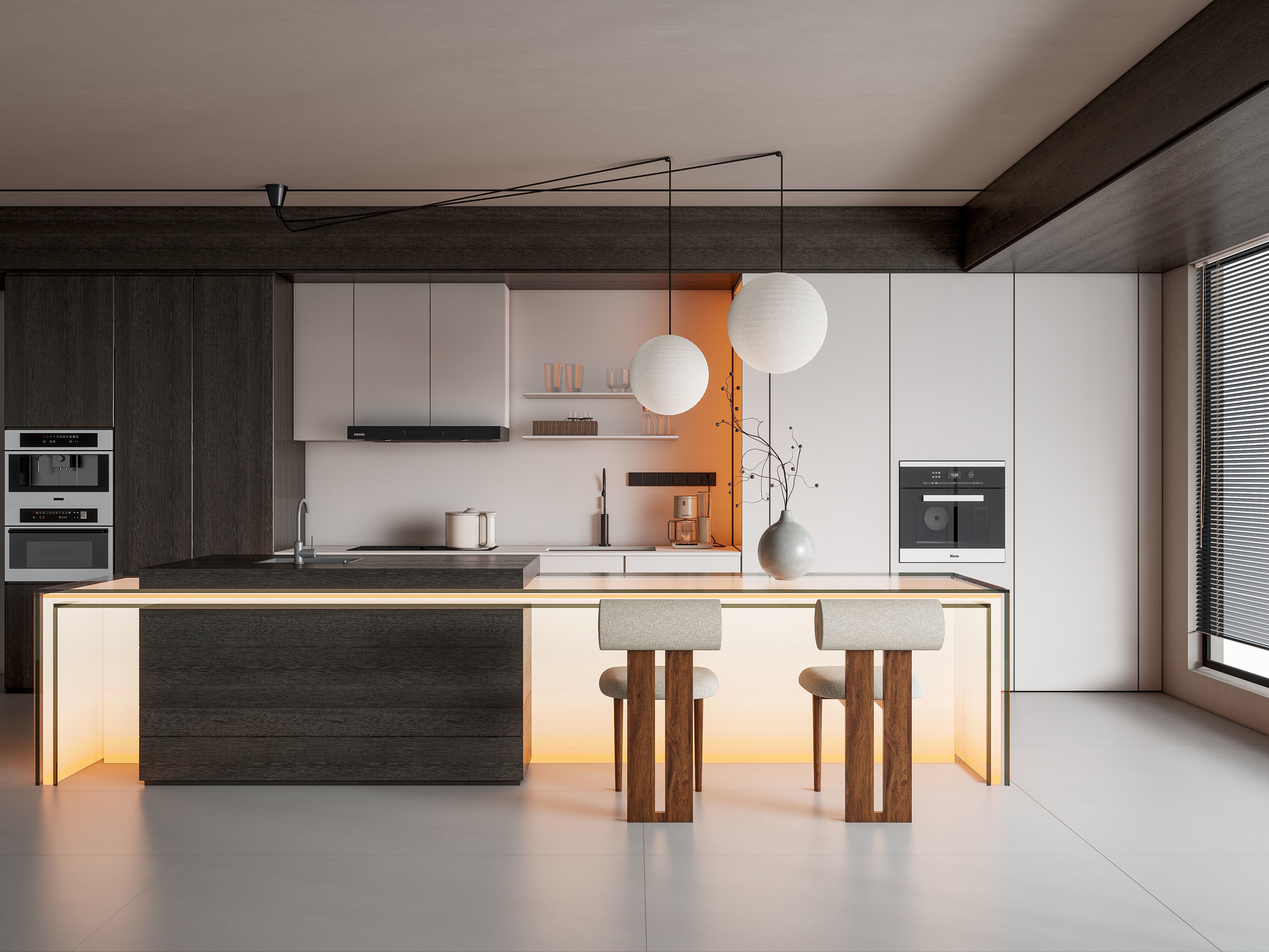 Kitchen Modern interior 90 3D model_1