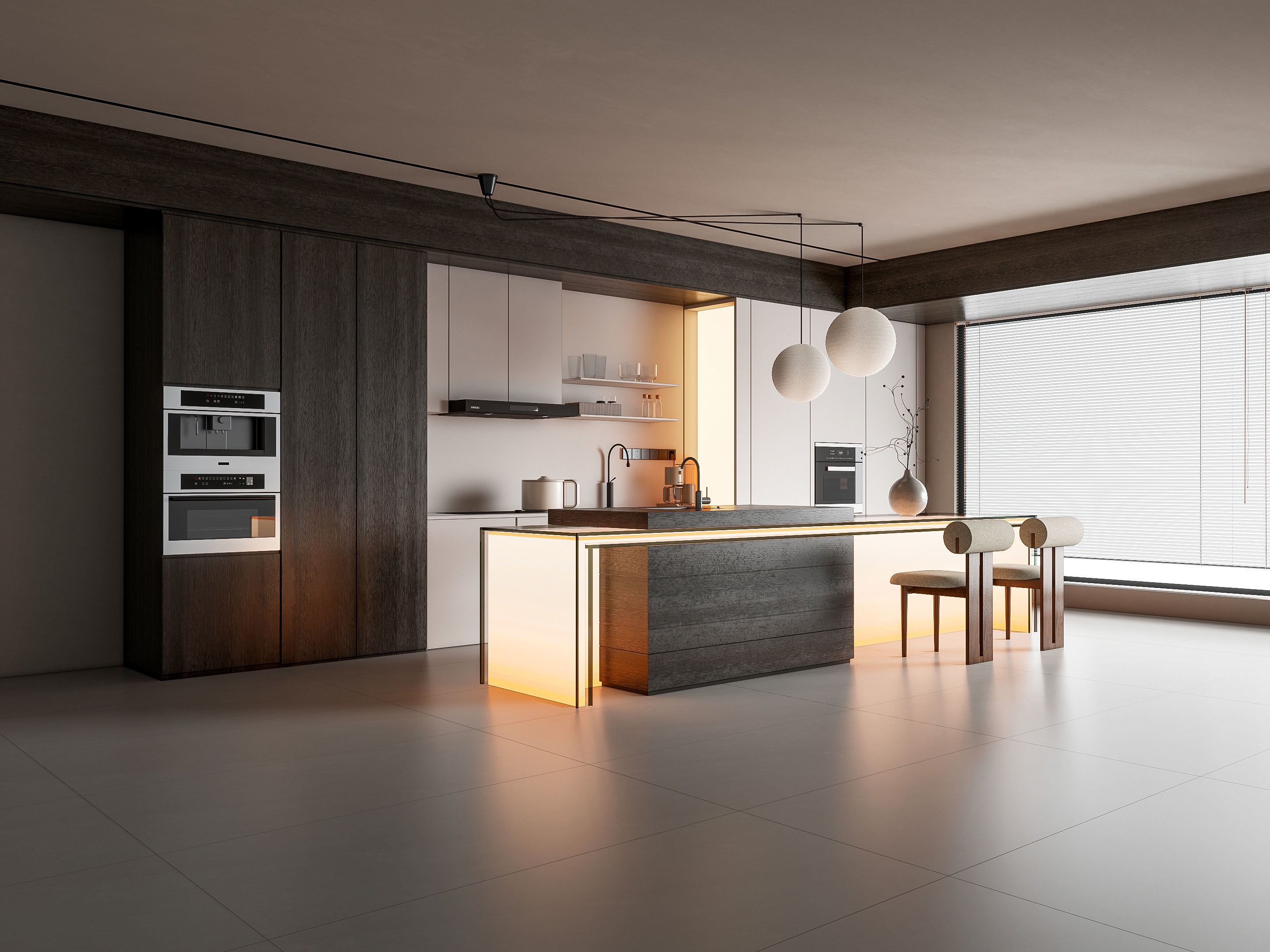 Kitchen Modern interior 90 3D model_10