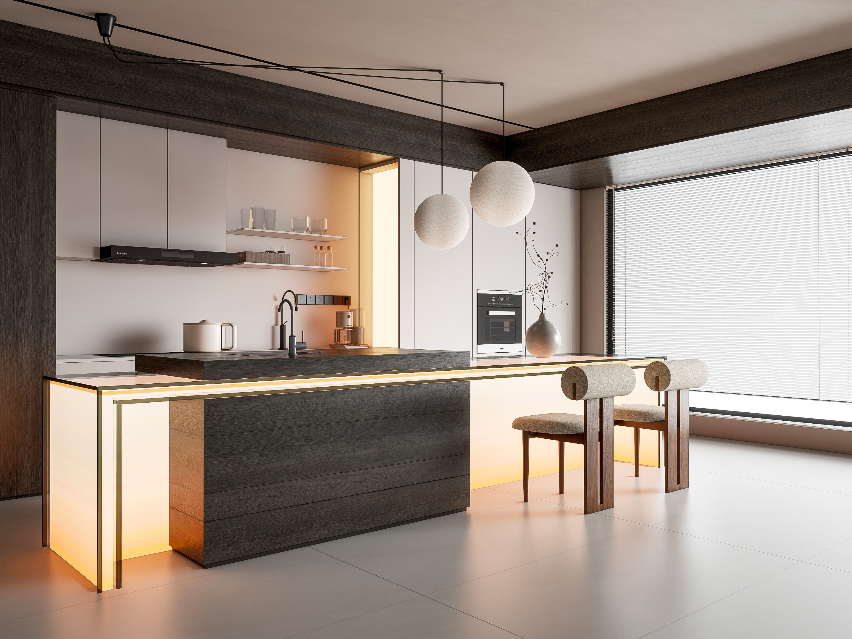 Kitchen Modern interior 90 3D model_8