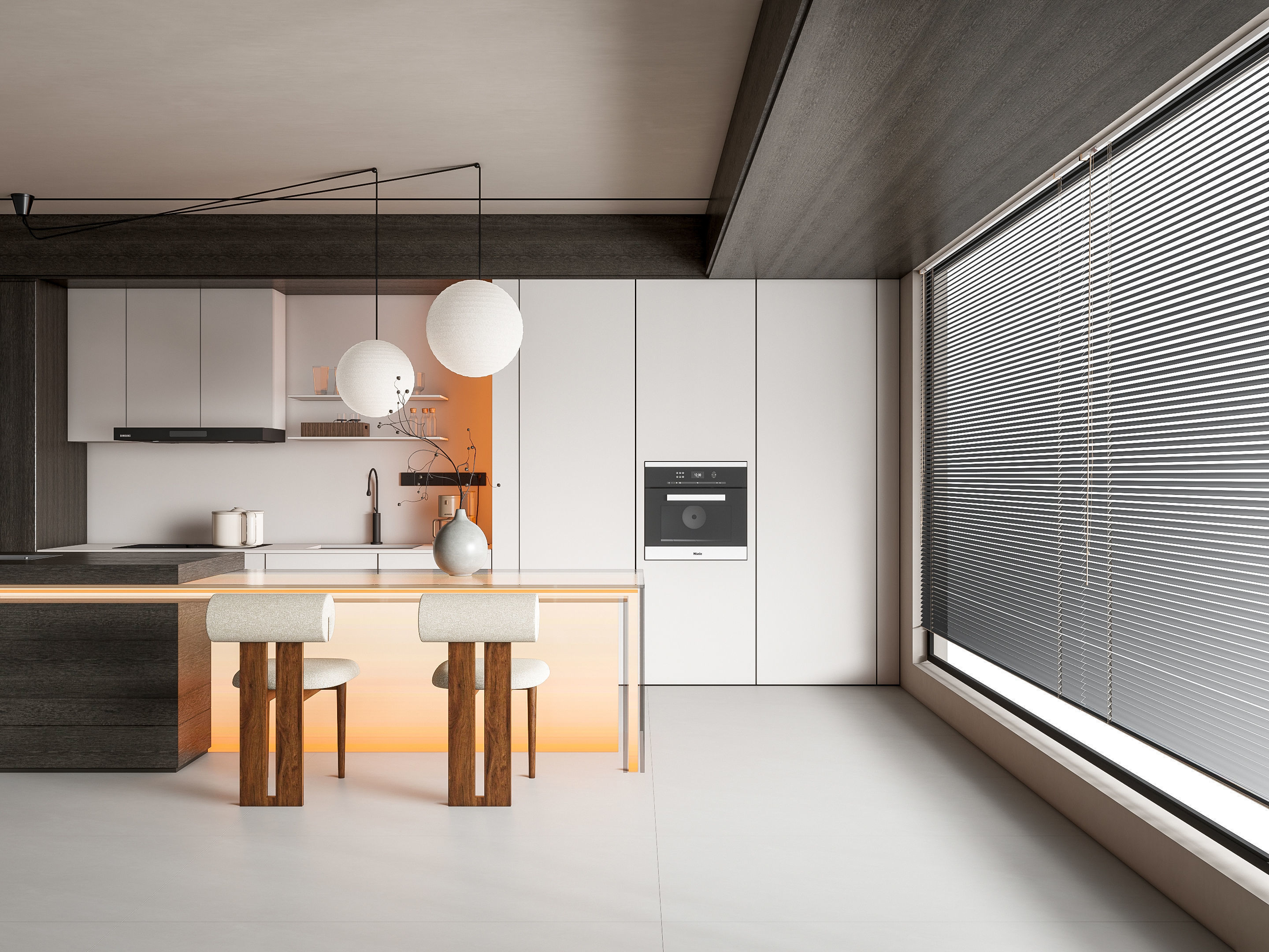 Kitchen Modern interior 90 3D model_16