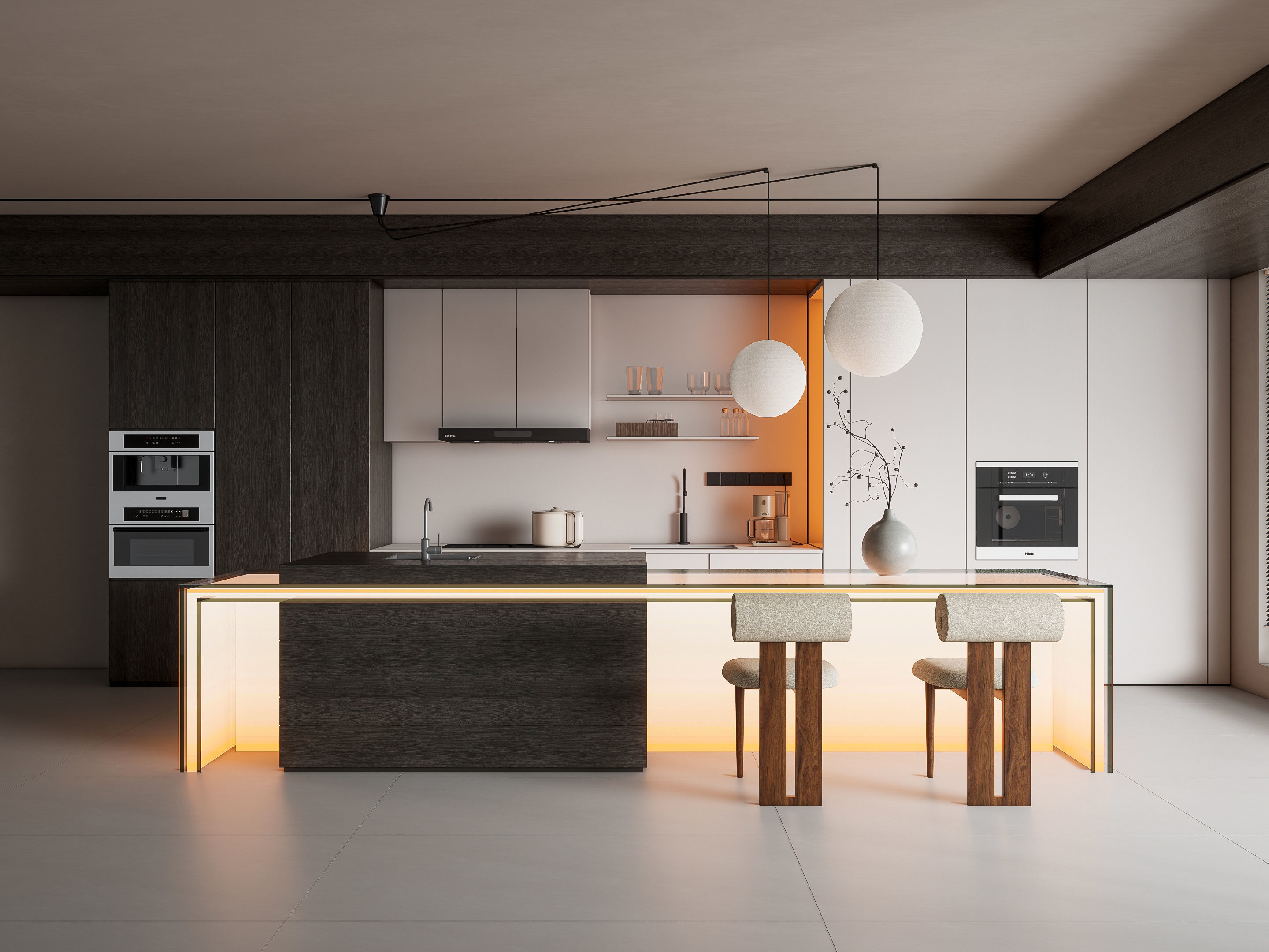Kitchen Modern interior 90 3D model_15