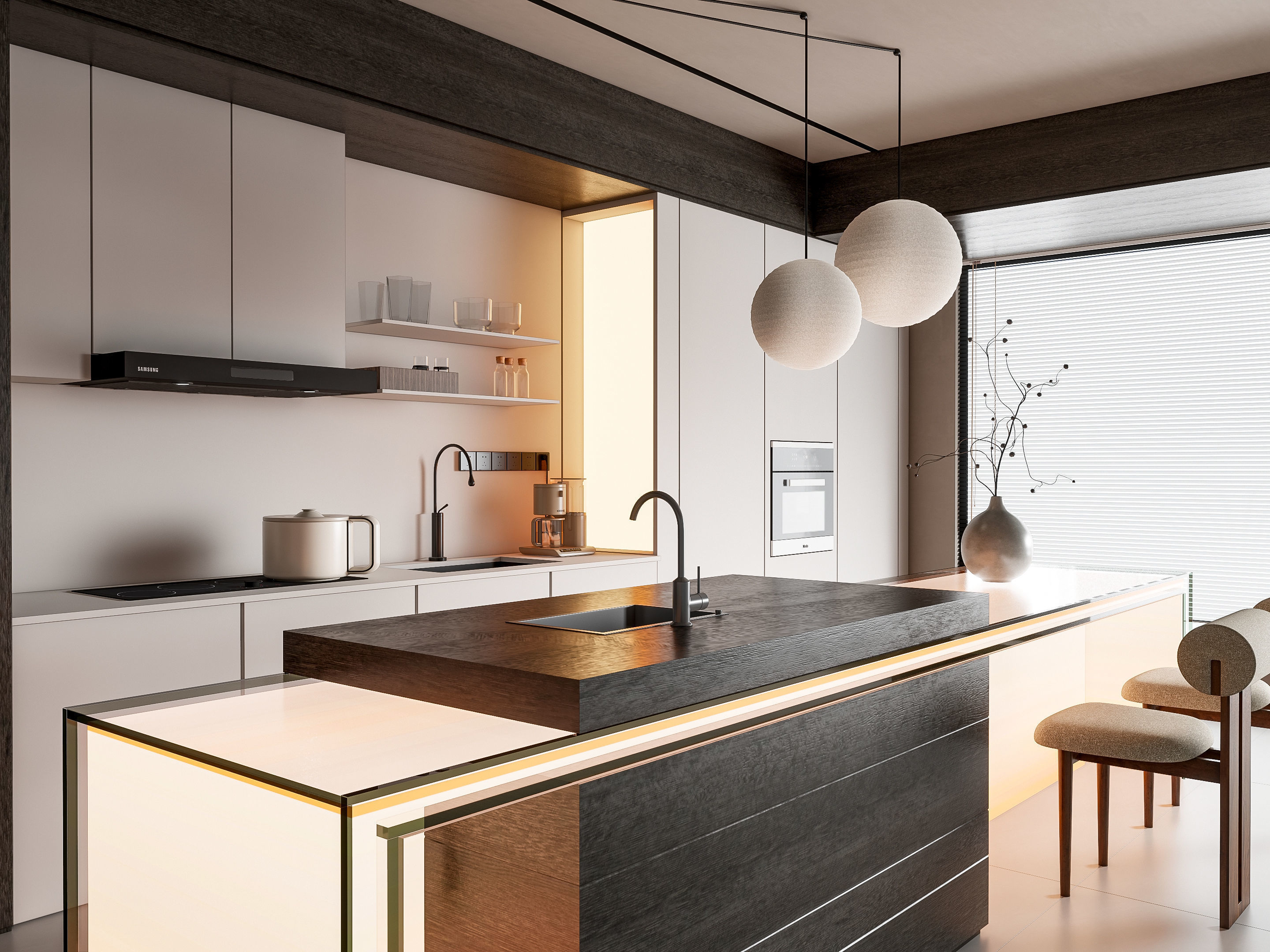 Kitchen Modern interior 90 3D model_4