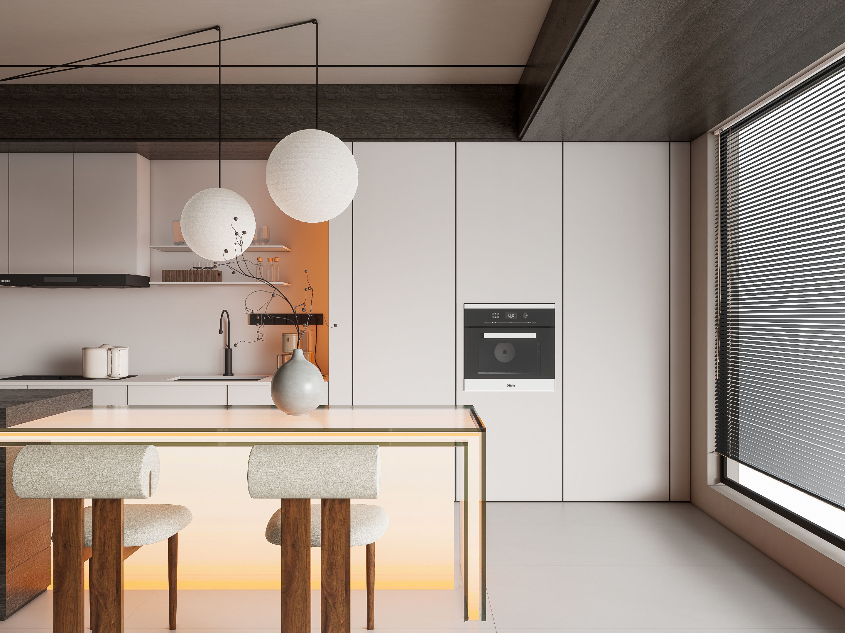 Kitchen Modern interior 90 3D model_7