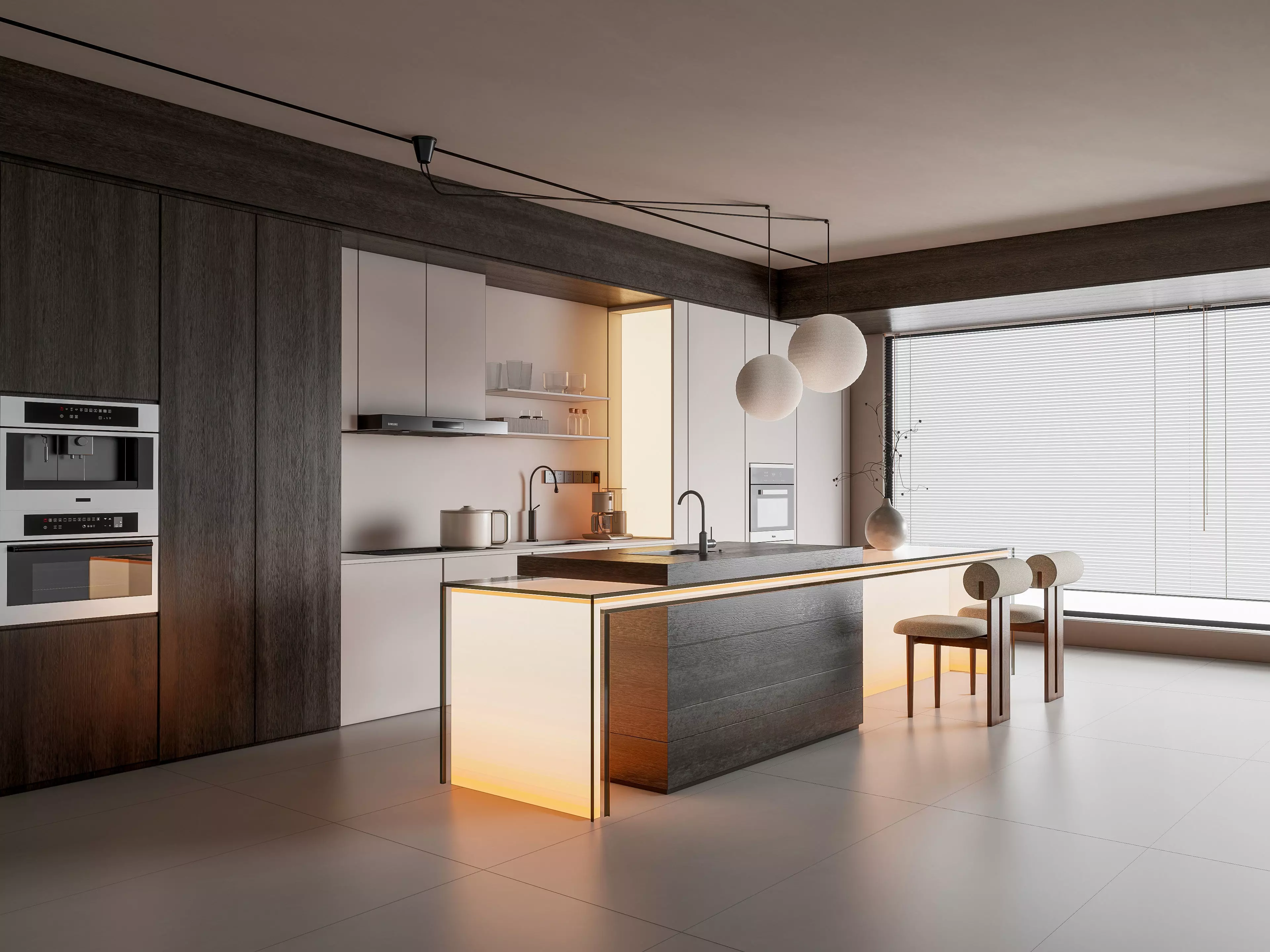 Kitchen Modern interior 90 3D model_0