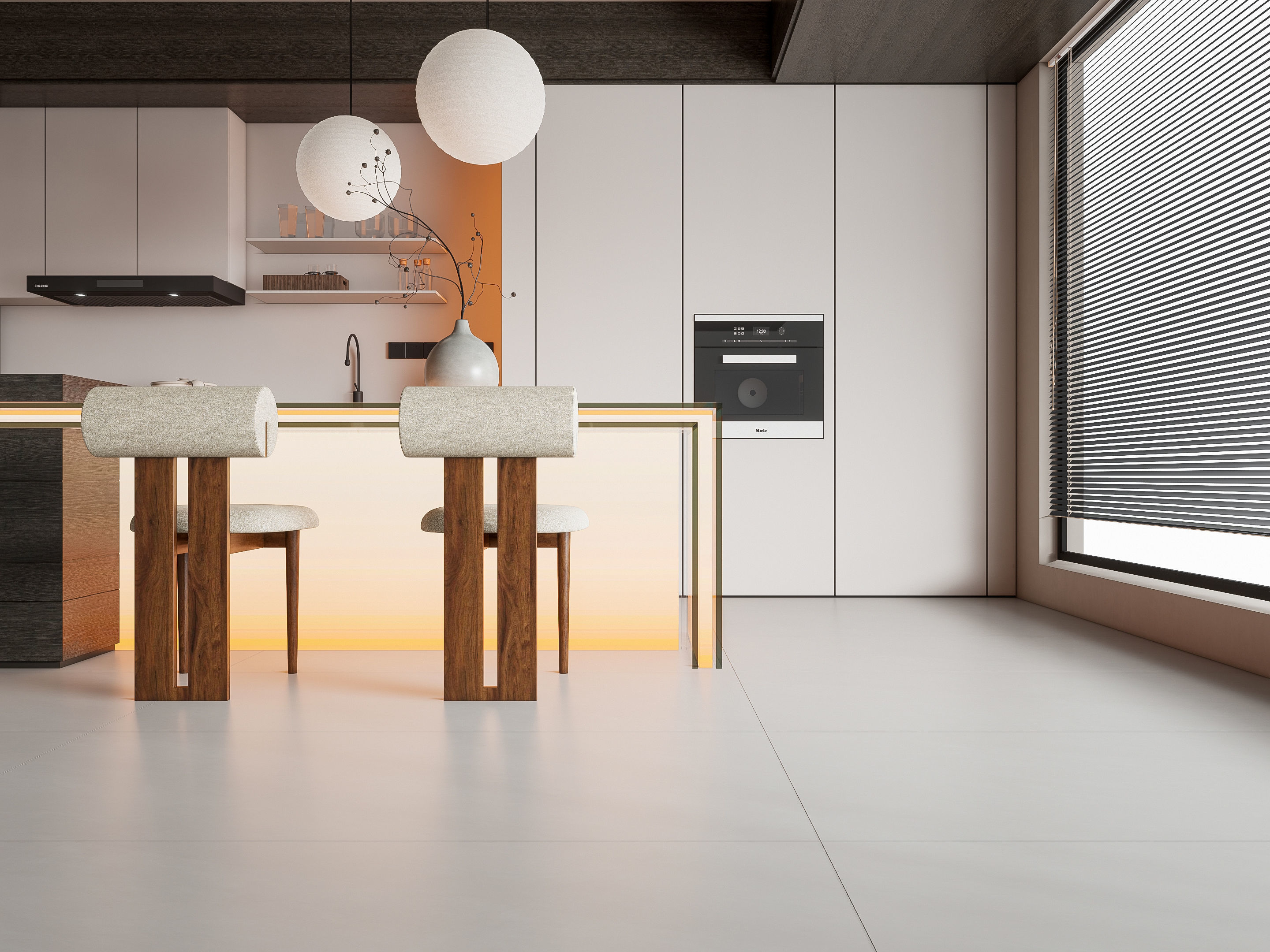 Kitchen Modern interior 90 3D model_14