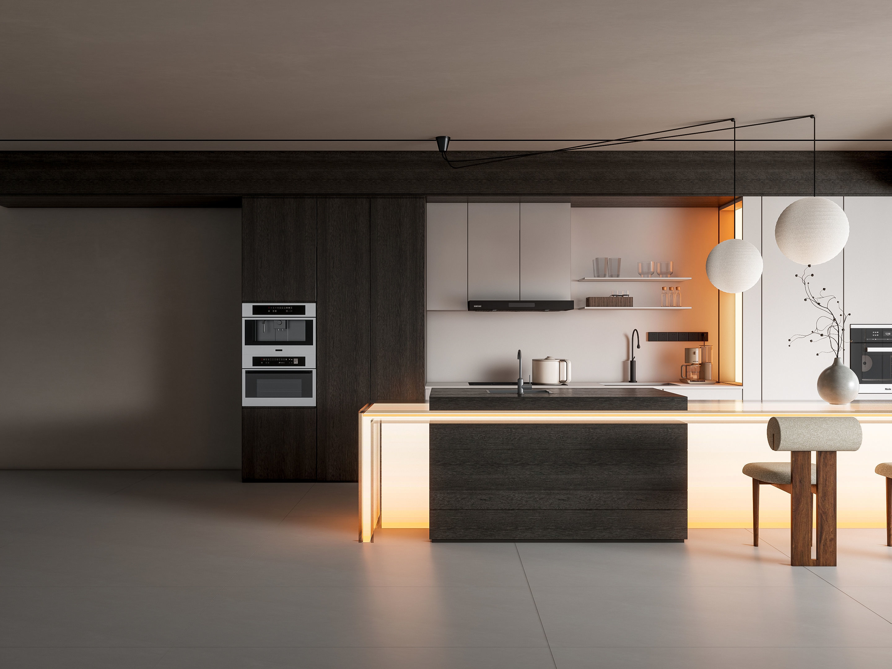 Kitchen Modern interior 90 3D model_18