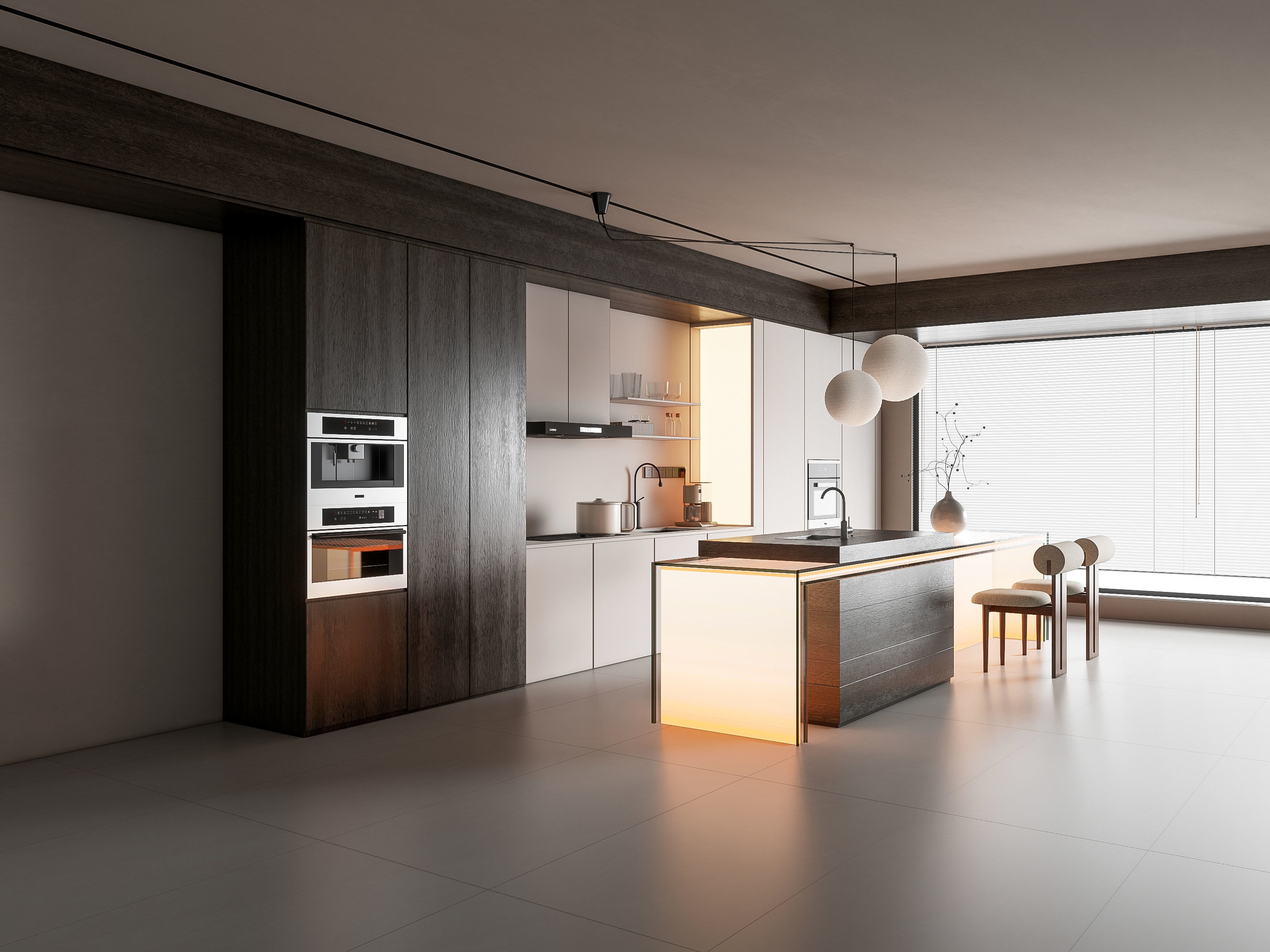 Kitchen Modern interior 90 3D model_11