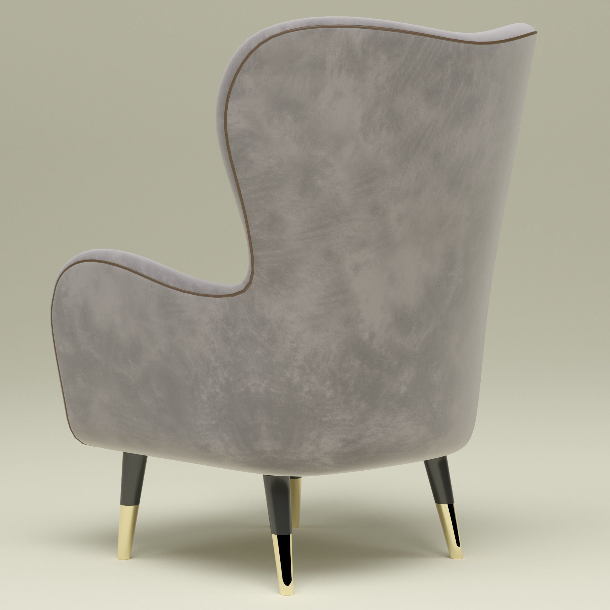 chair Low-poly 3D model_4