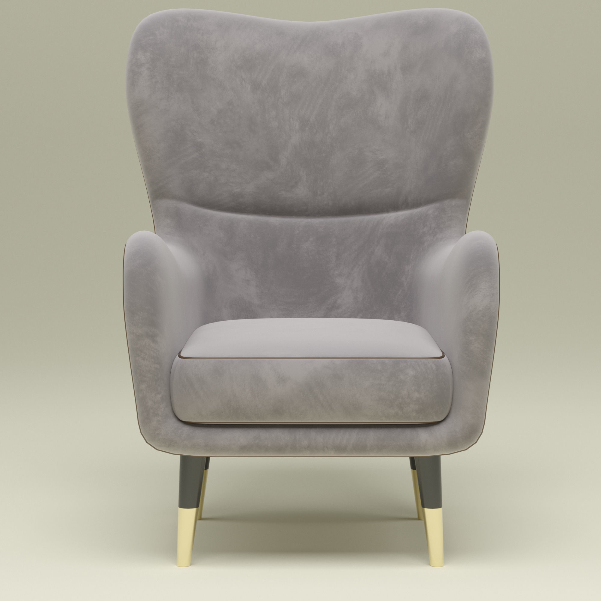 chair Low-poly 3D model_1