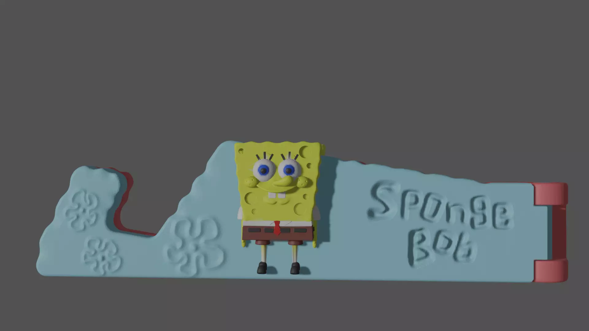 Sponge Bob phone holder 3D print model