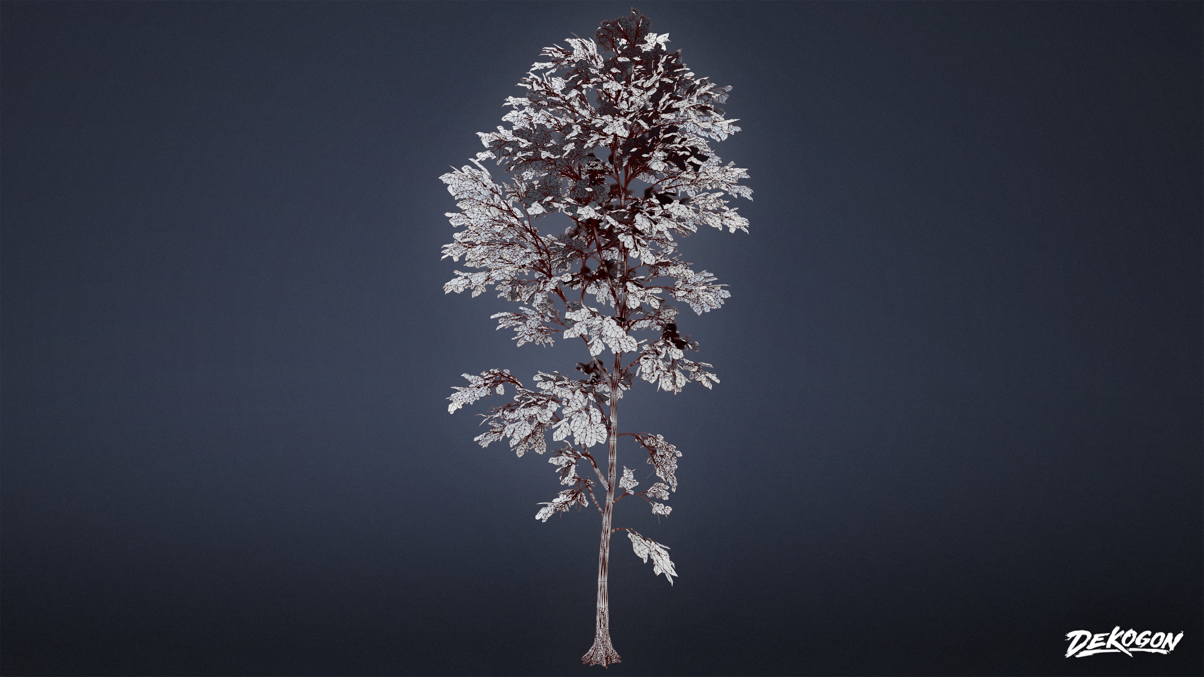 FOLIAGE - Beatified Ash Trees 01 - LOW POLY Low-poly 3D model_7